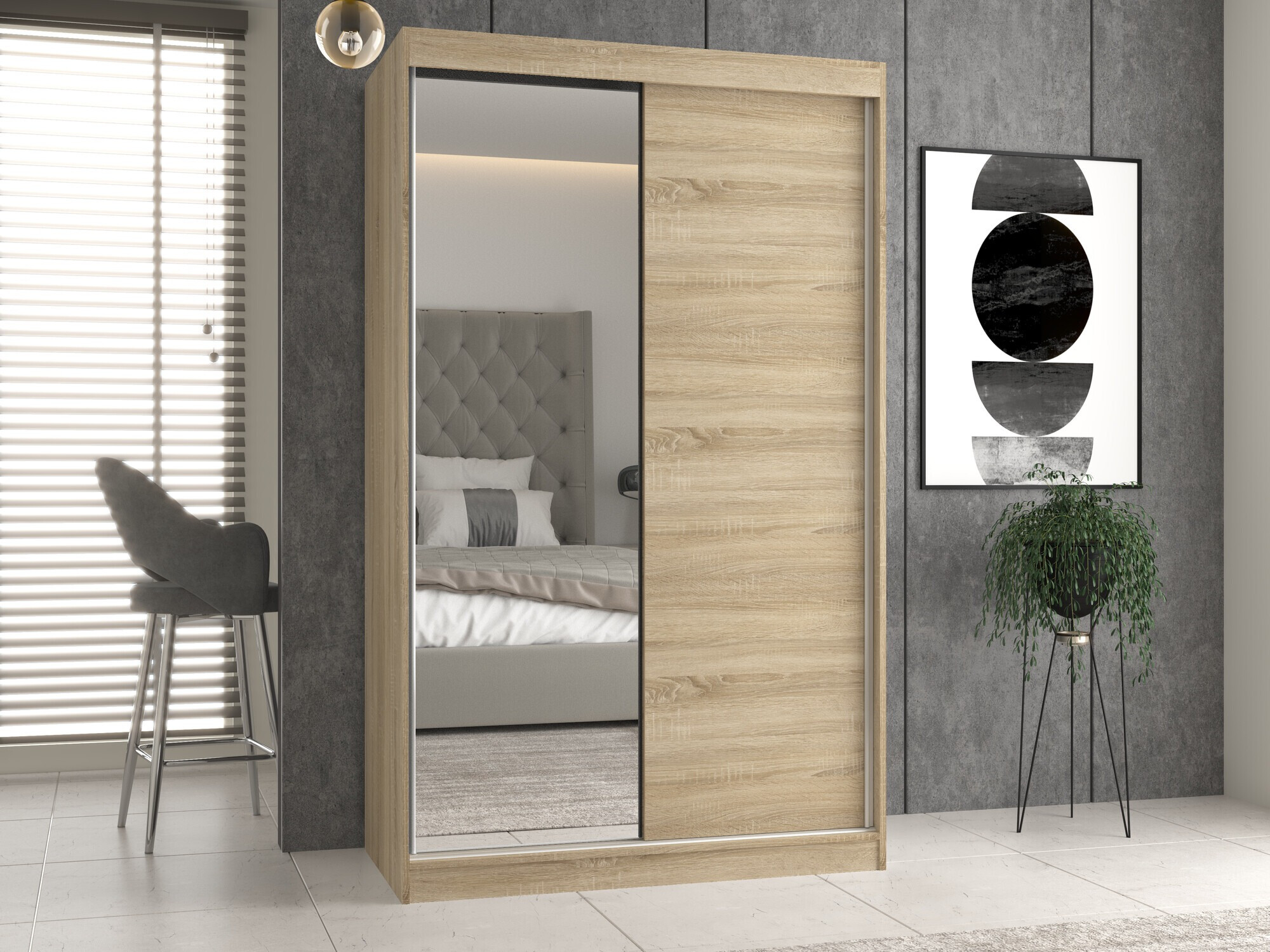 Гардероб Mandeville 155 (Сонома дъб)