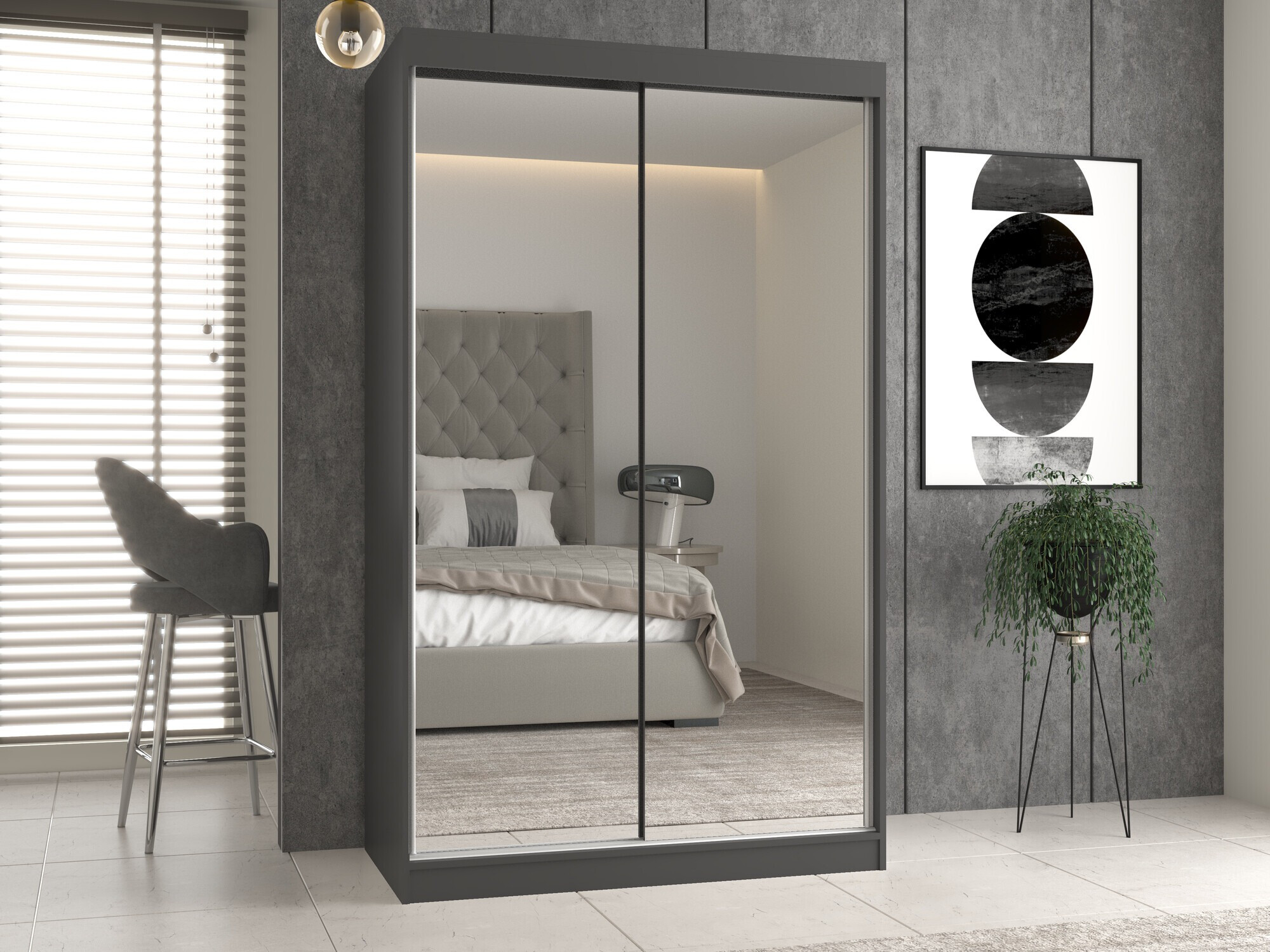 Гардероб Mandeville 158 (Антрацит)