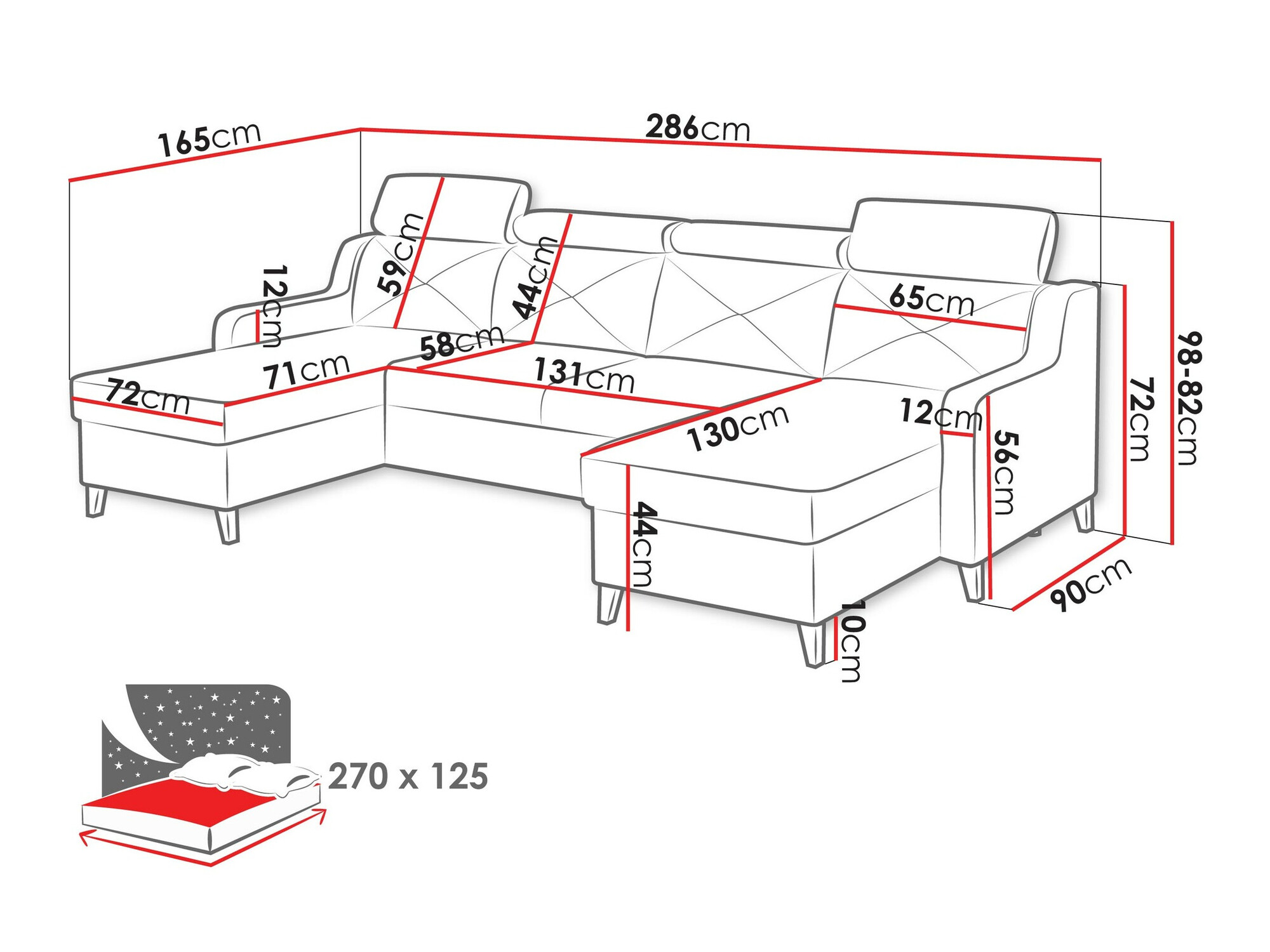Ъглов диван Temple 129 (Kronos 22)