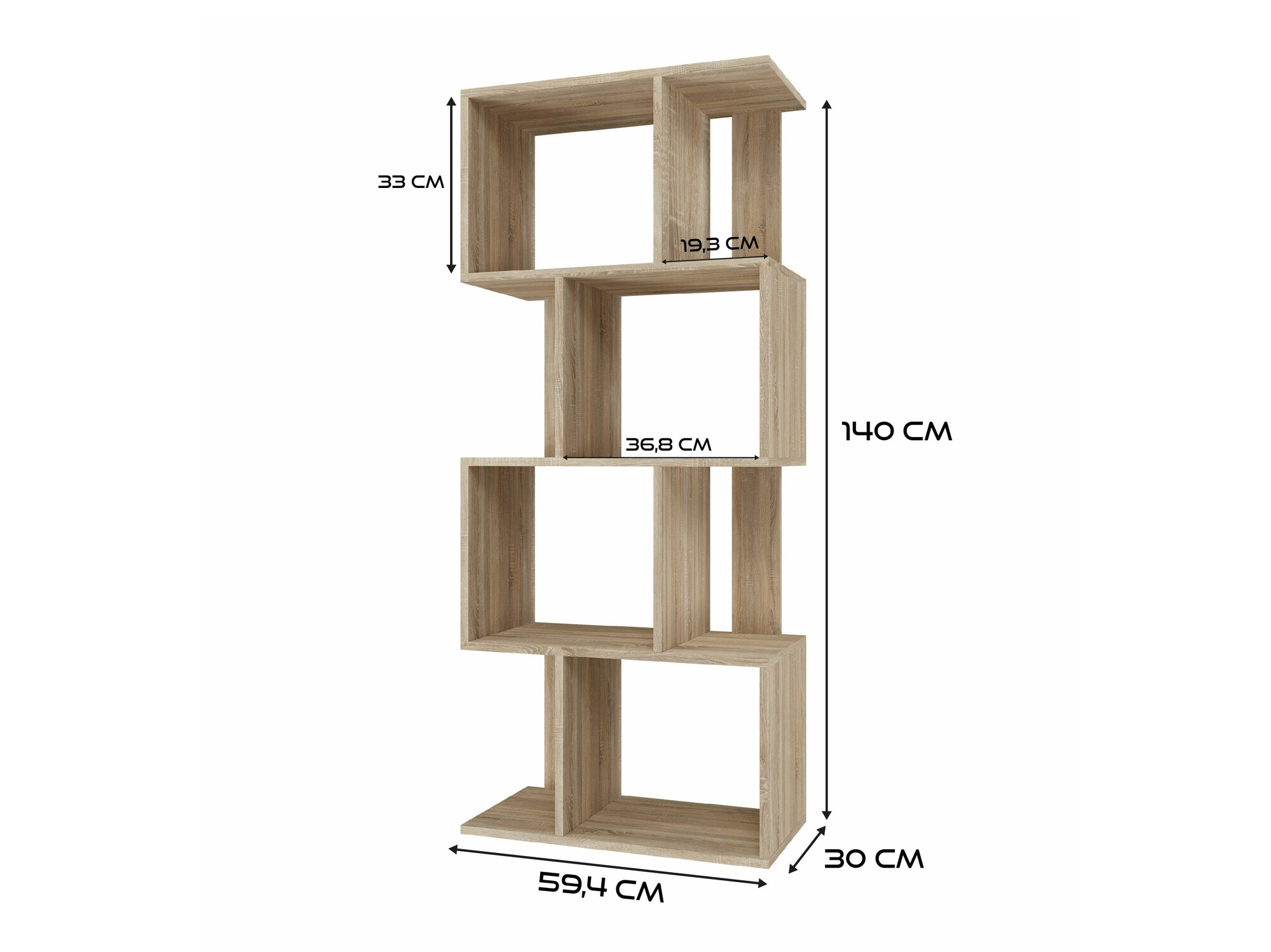 Етажерка Mandeville 160 (Сонома дъб)
