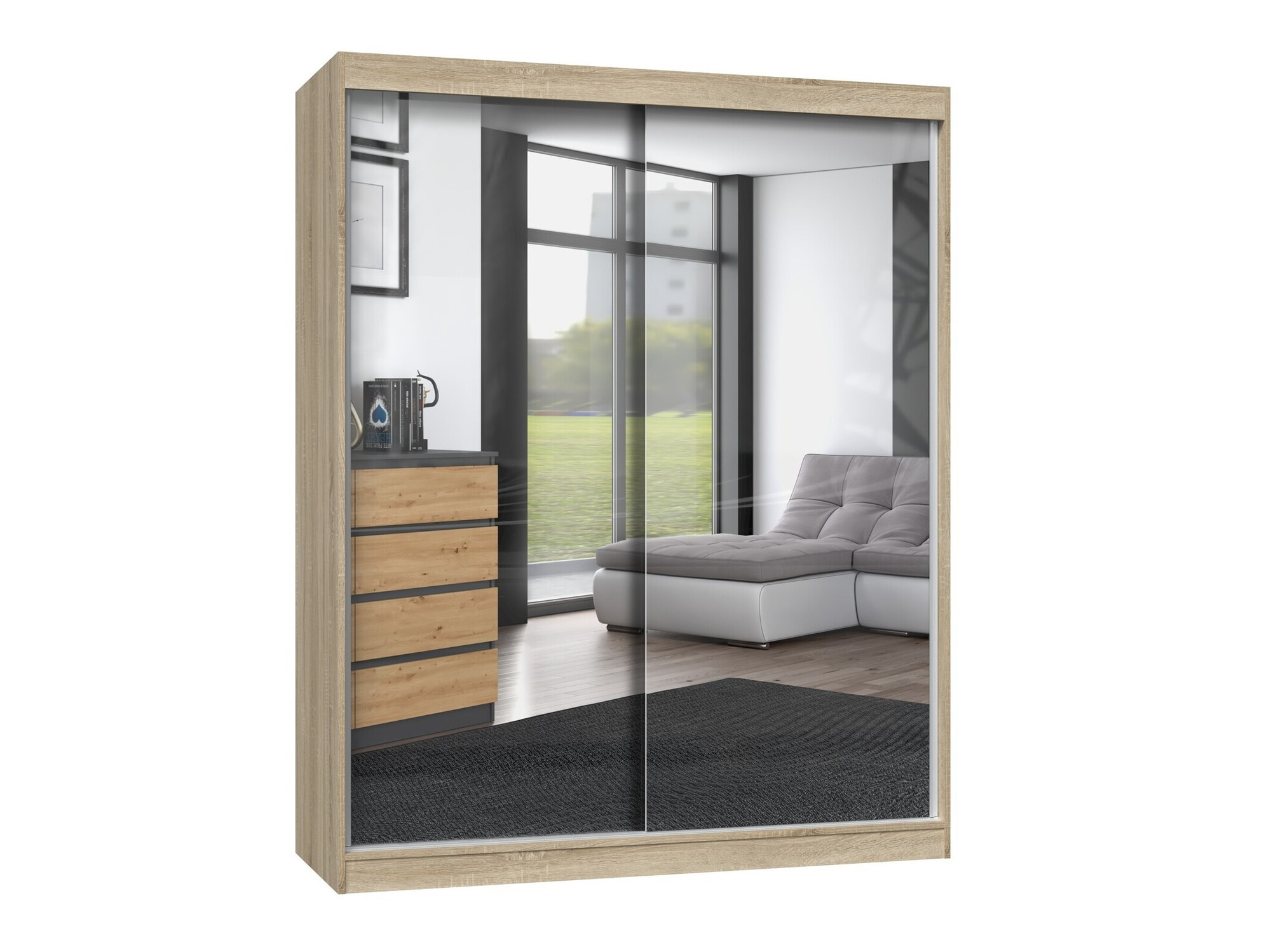 Гардероб Mandeville 165 (Сонома дъб)