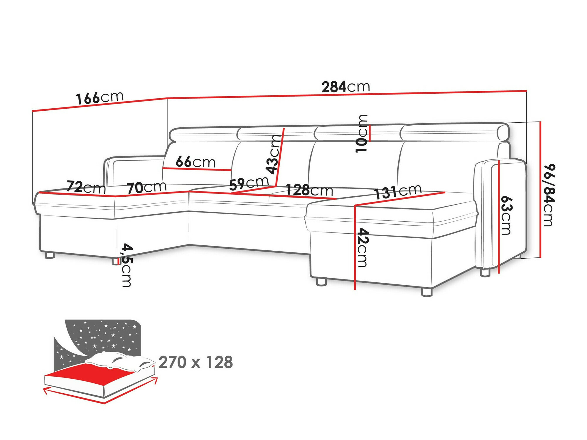 Ъглов диван Temple 130 (Enjoy New 24)