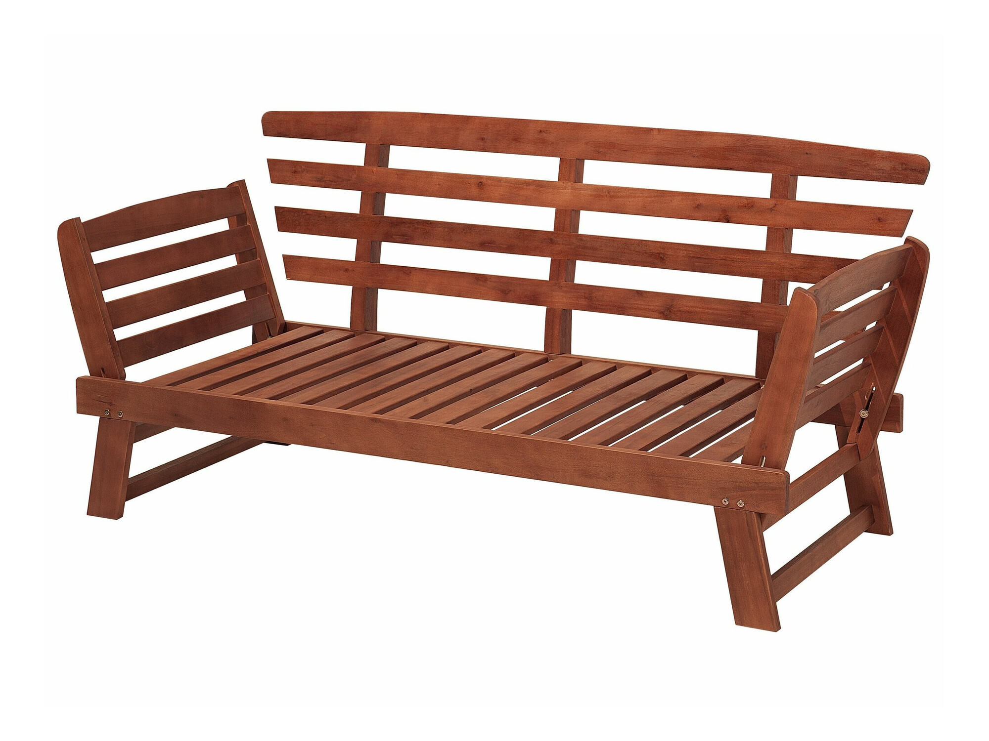 Градински диван Berwyn 1979 (Сив + Тъмно дърво)