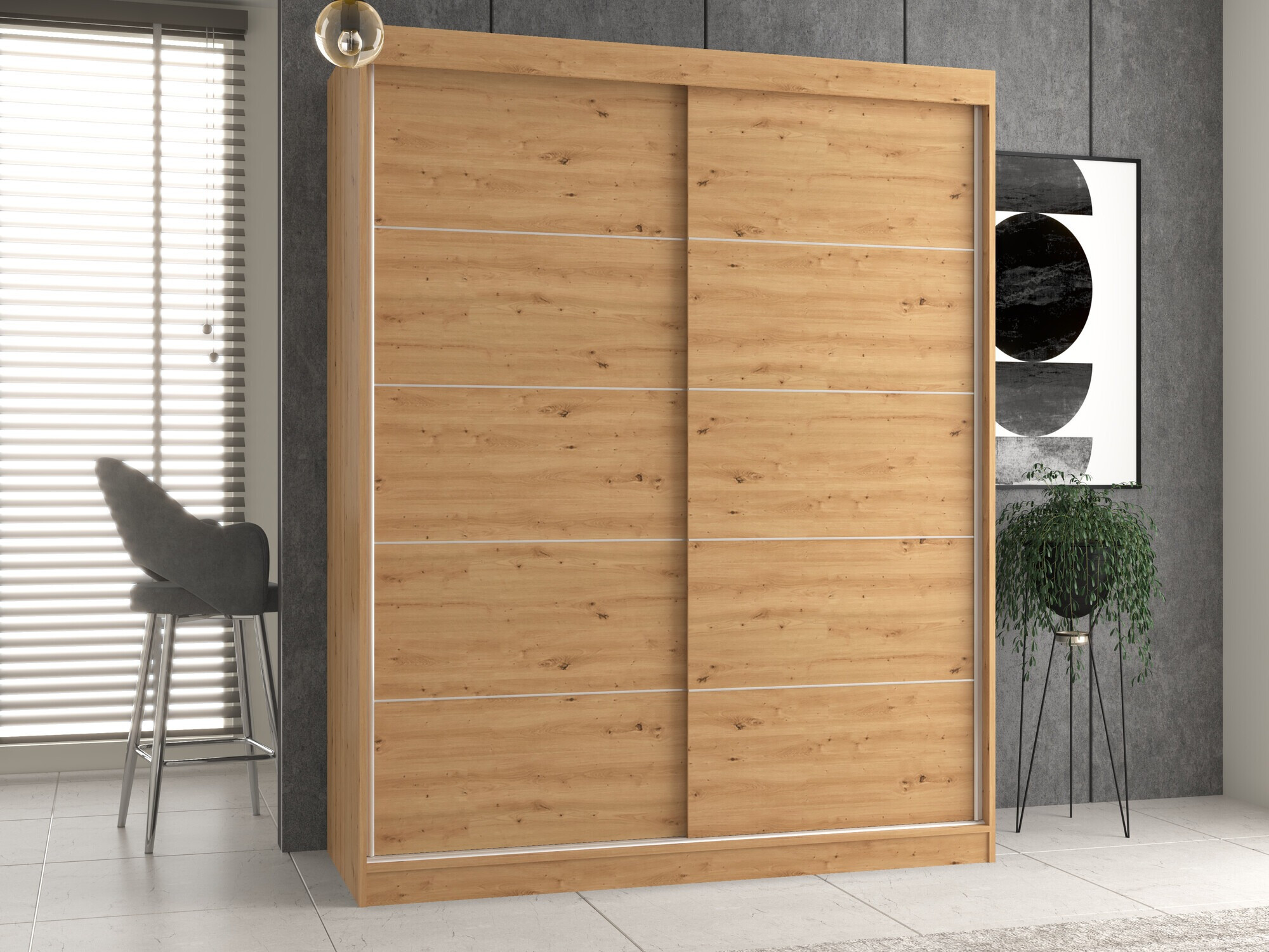 Гардероб Mandeville 177 (Artisan дъб)