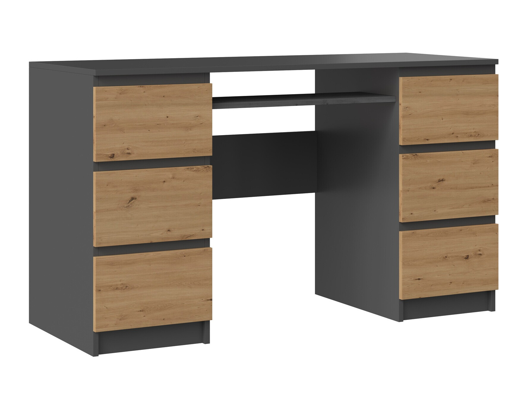 Офис бюро Mandeville 178 (Антрацит + Artisan дъб)