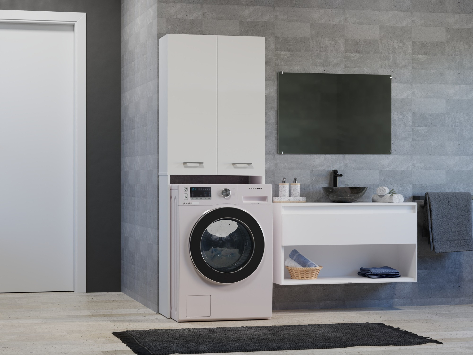 Шкаф за баня Balelbo 103 (Бял)