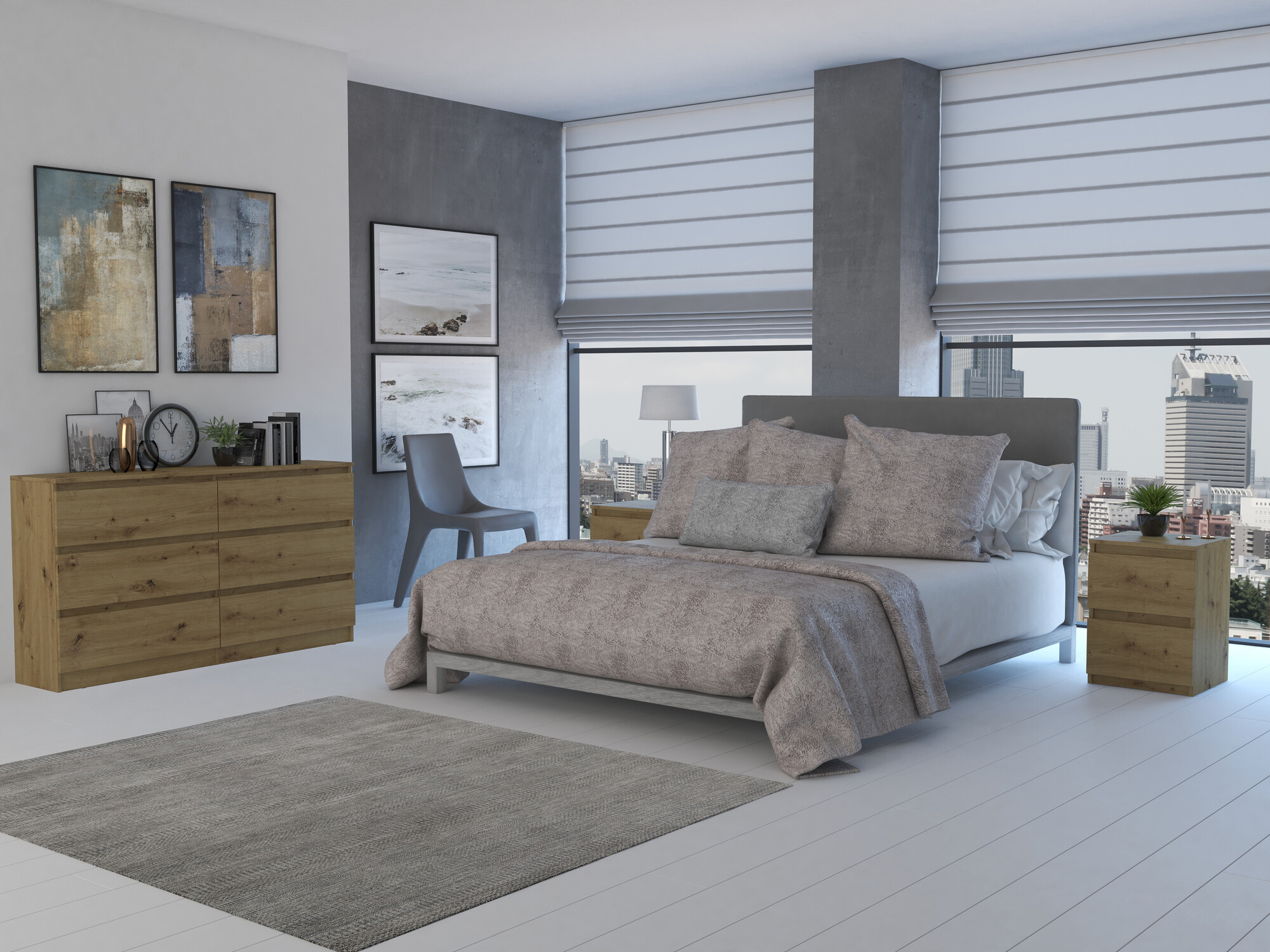 Скрин Elbvelu 102 (Artisan дъб)