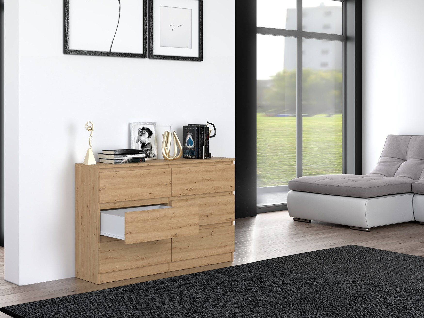 Скрин Elbvelu 103 (Artisan дъб)