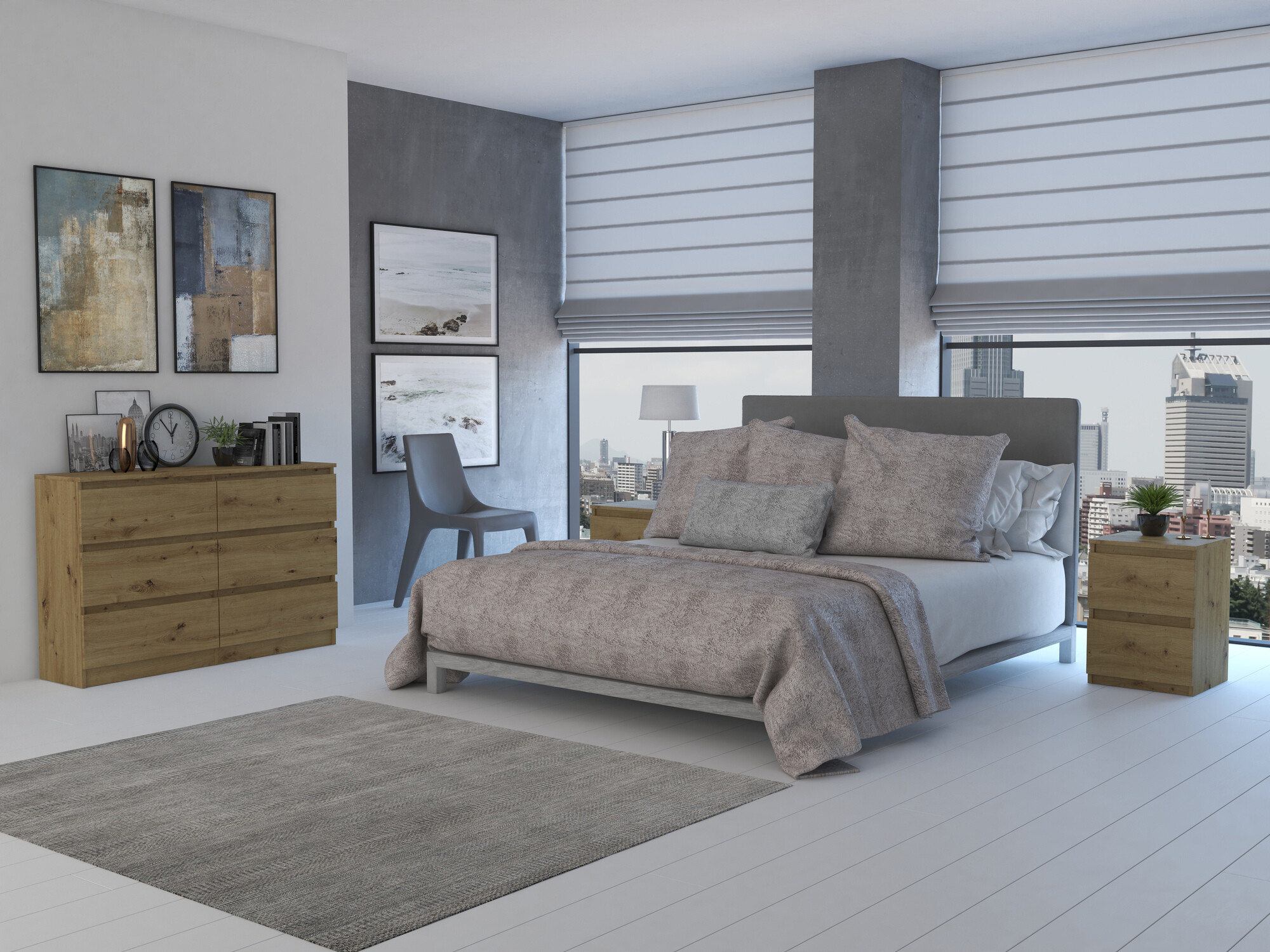 Скрин Elbvelu 103 (Artisan дъб)