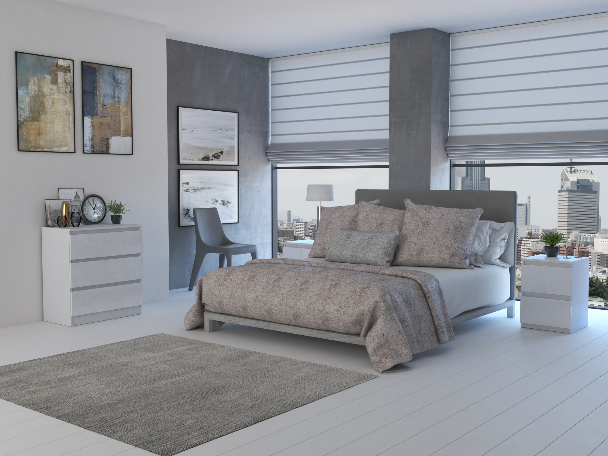 Скрин Elbvelu 106 (Бял гланц)