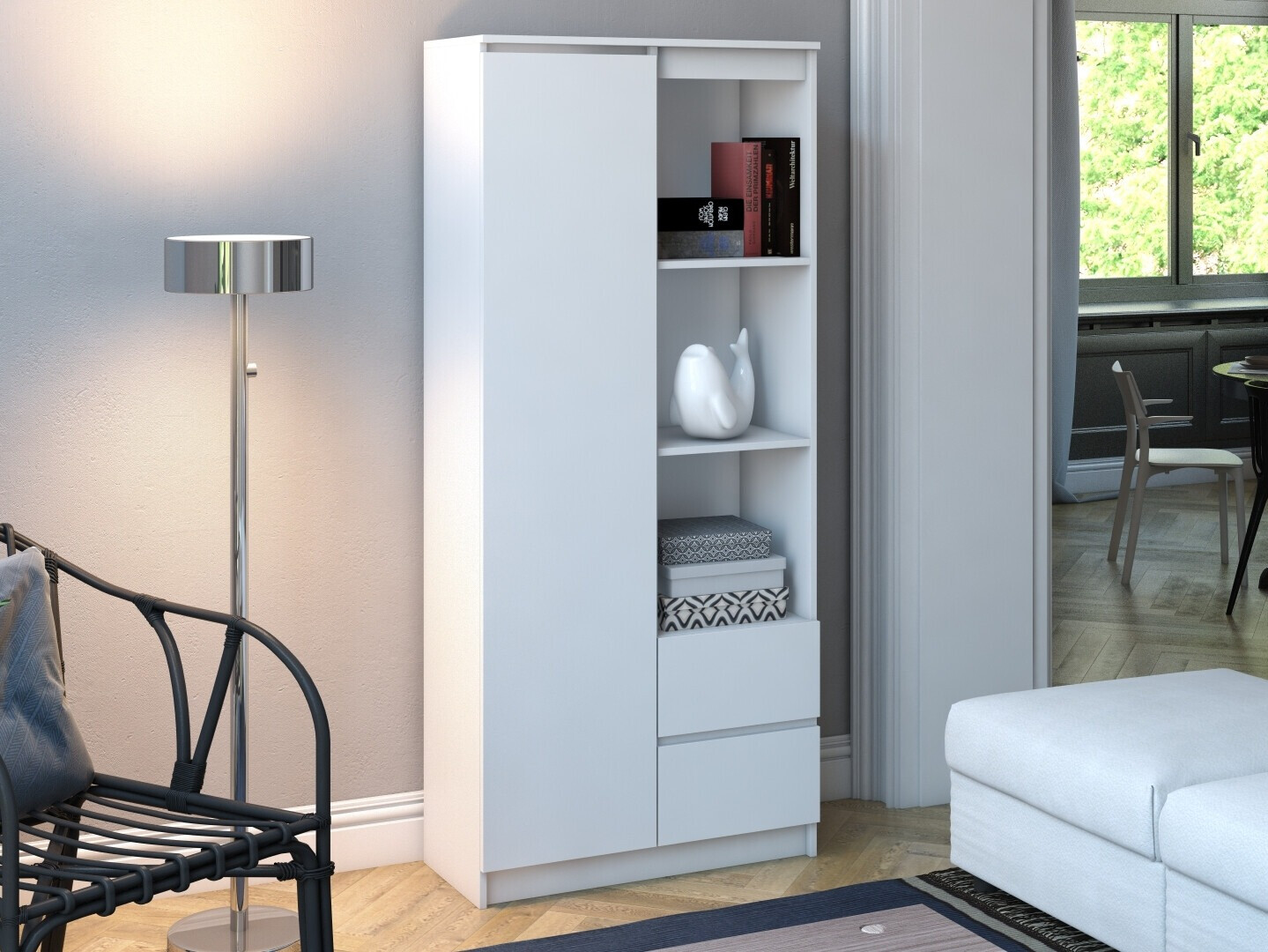 Етажерка Mandeville 182 (Бял)