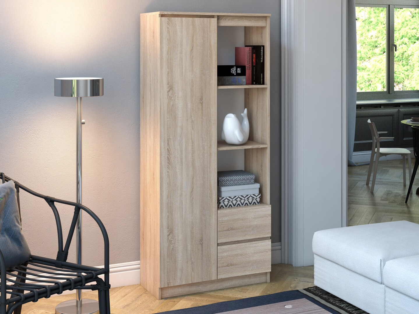 Етажерка Mandeville 182 (Сонома дъб)