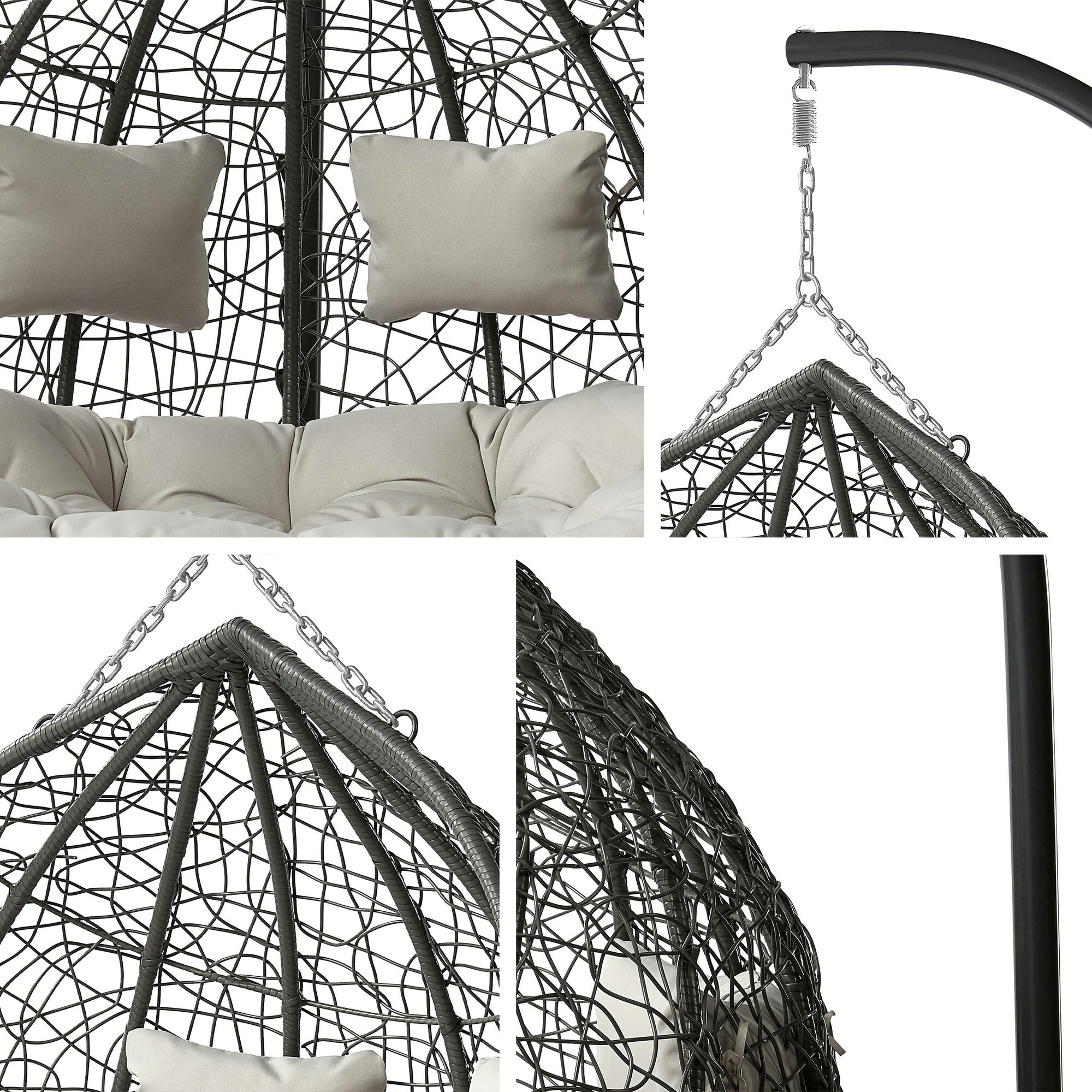 Градинска люлка Comfivo 325 (Сив + Светло сив)