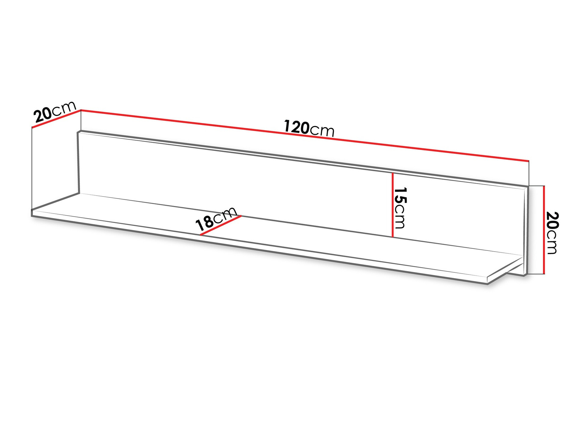 Стенна етажерка Studium