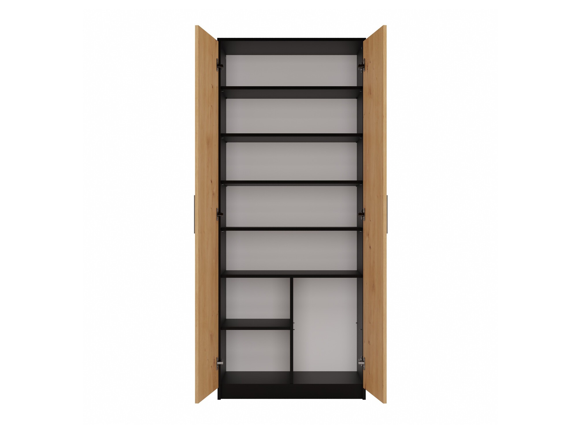 Етажерка Mandeville 196 (Антрацит + Artisan дъб)