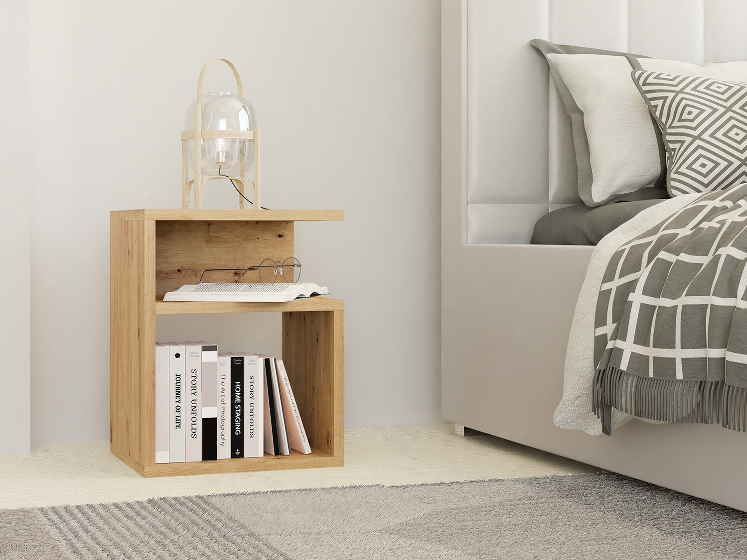 Нощно шкафче Mandeville 202 (Artisan дъб)