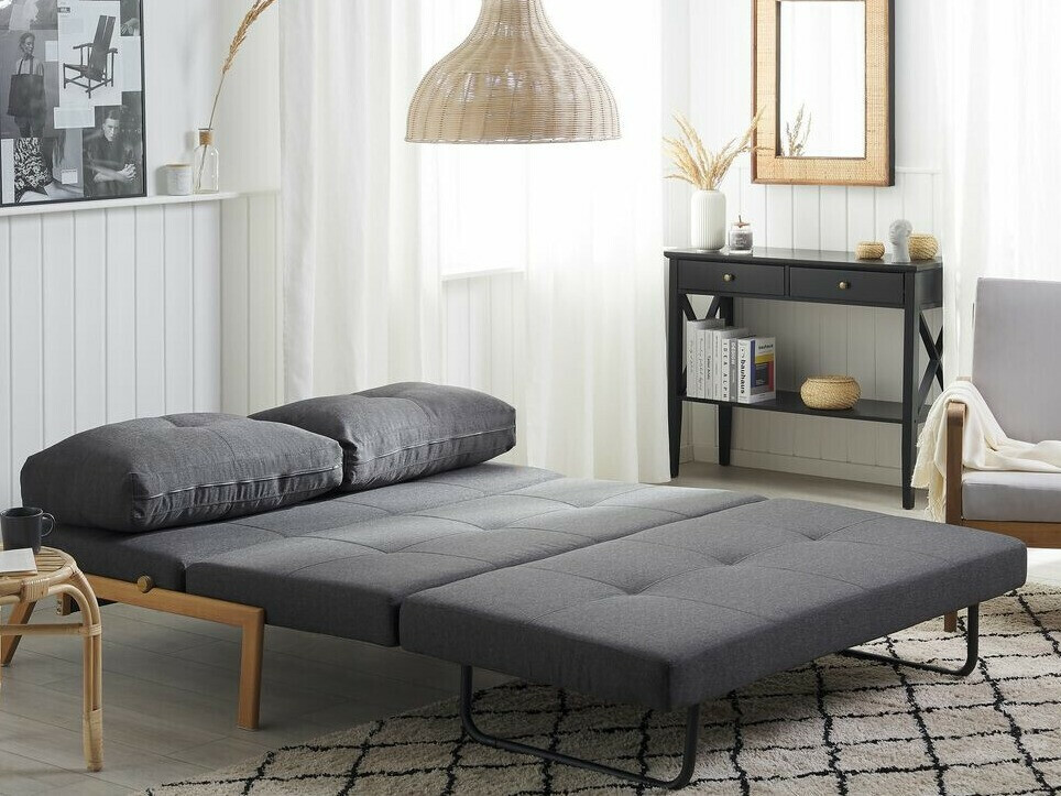Разтегателен диван Berwyn 436 (Тъмно сив)