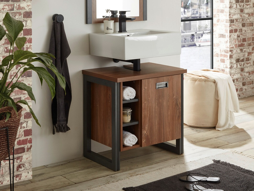 Стоящ шкаф за баня за мивка Virmeli 138