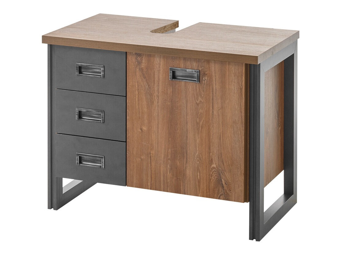 Стоящ шкаф за баня за мивка Virmeli 140