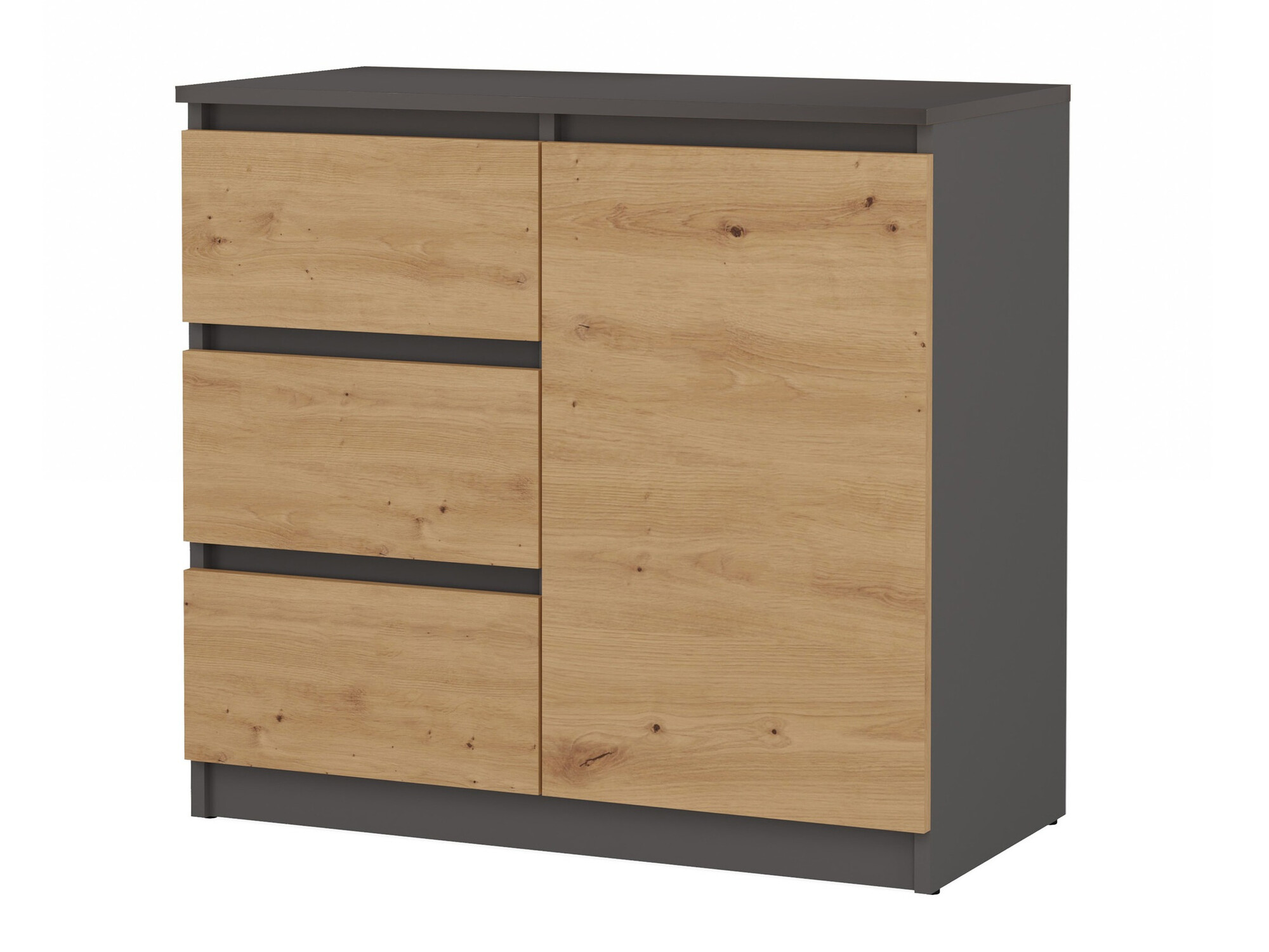 Скрин Elbvelu 110 (Антрацит + Artisan дъб)