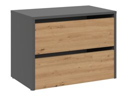 Шкаф за обувки Mandeville 222 (Антрацит + Artisan дъб)