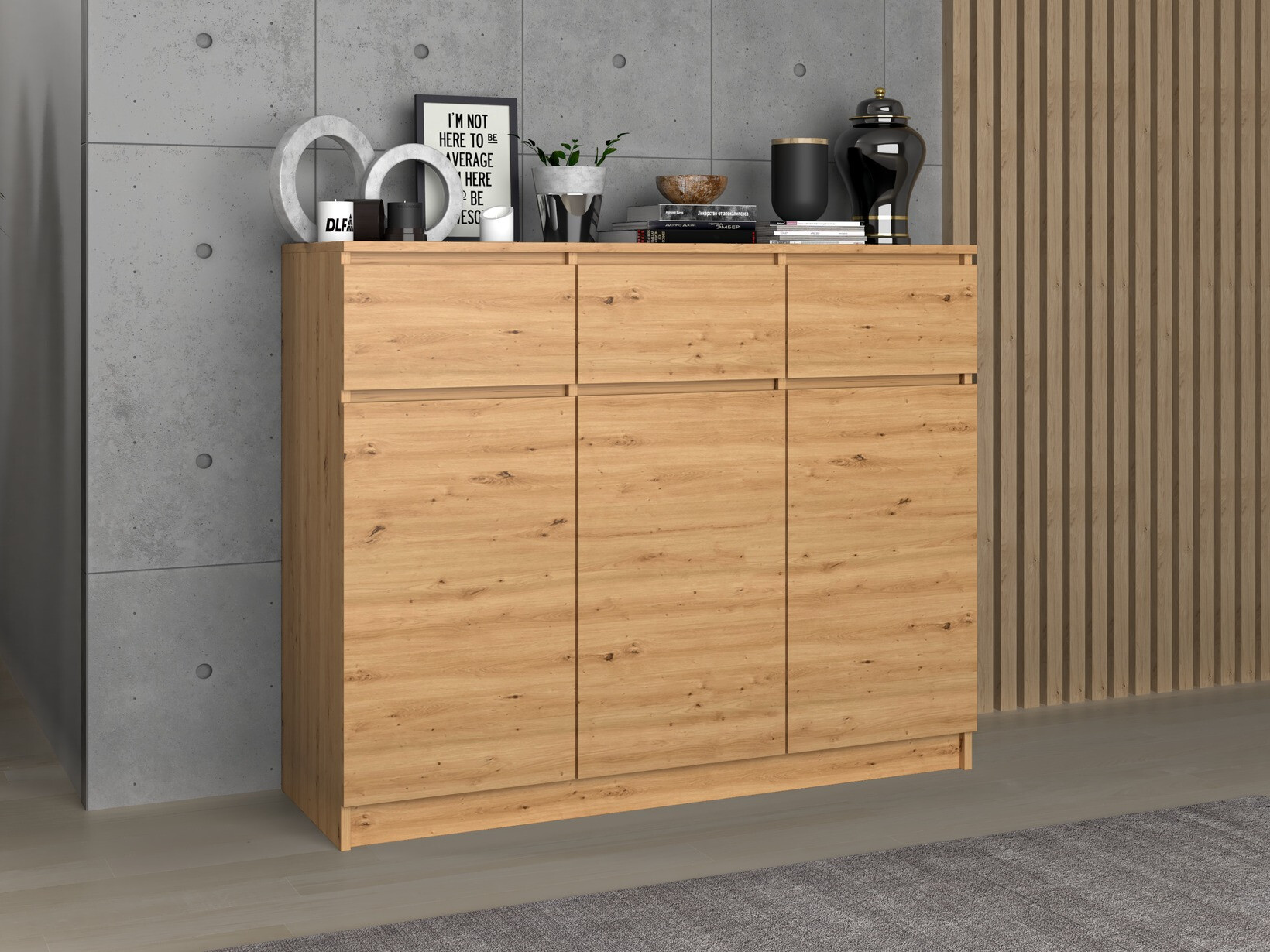 Скрин Elbvelu 115 (Artisan дъб)