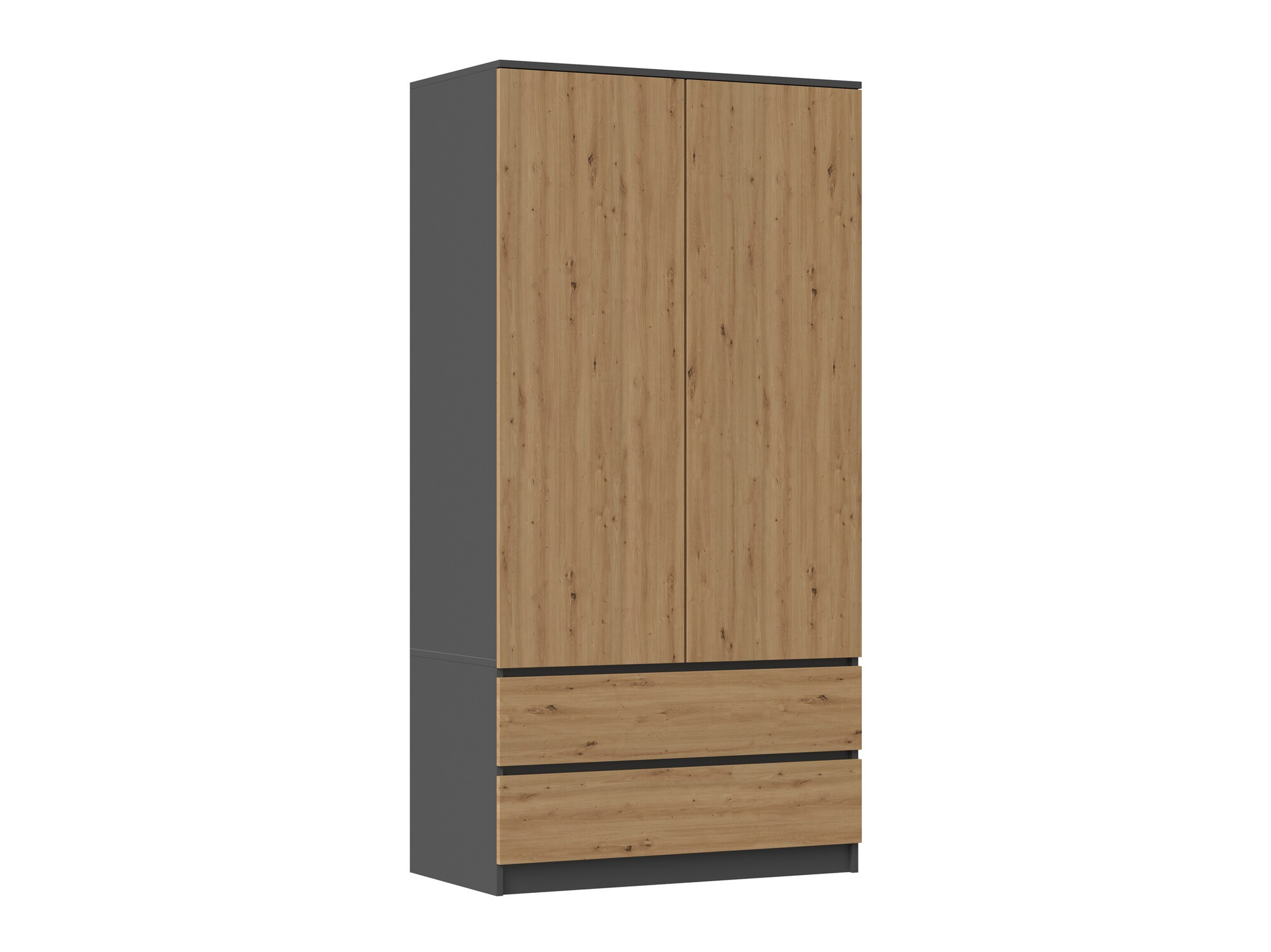 Гардероб Elbvelu 116 (Антрацит + Artisan дъб)