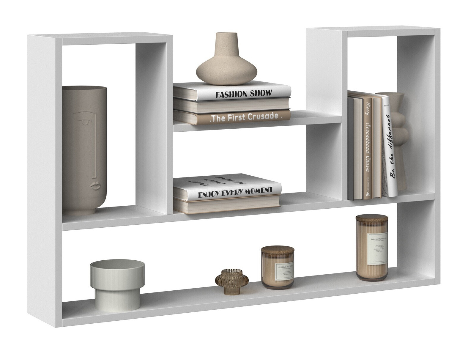 Стенна етажерка Mandeville 225 (Бял)