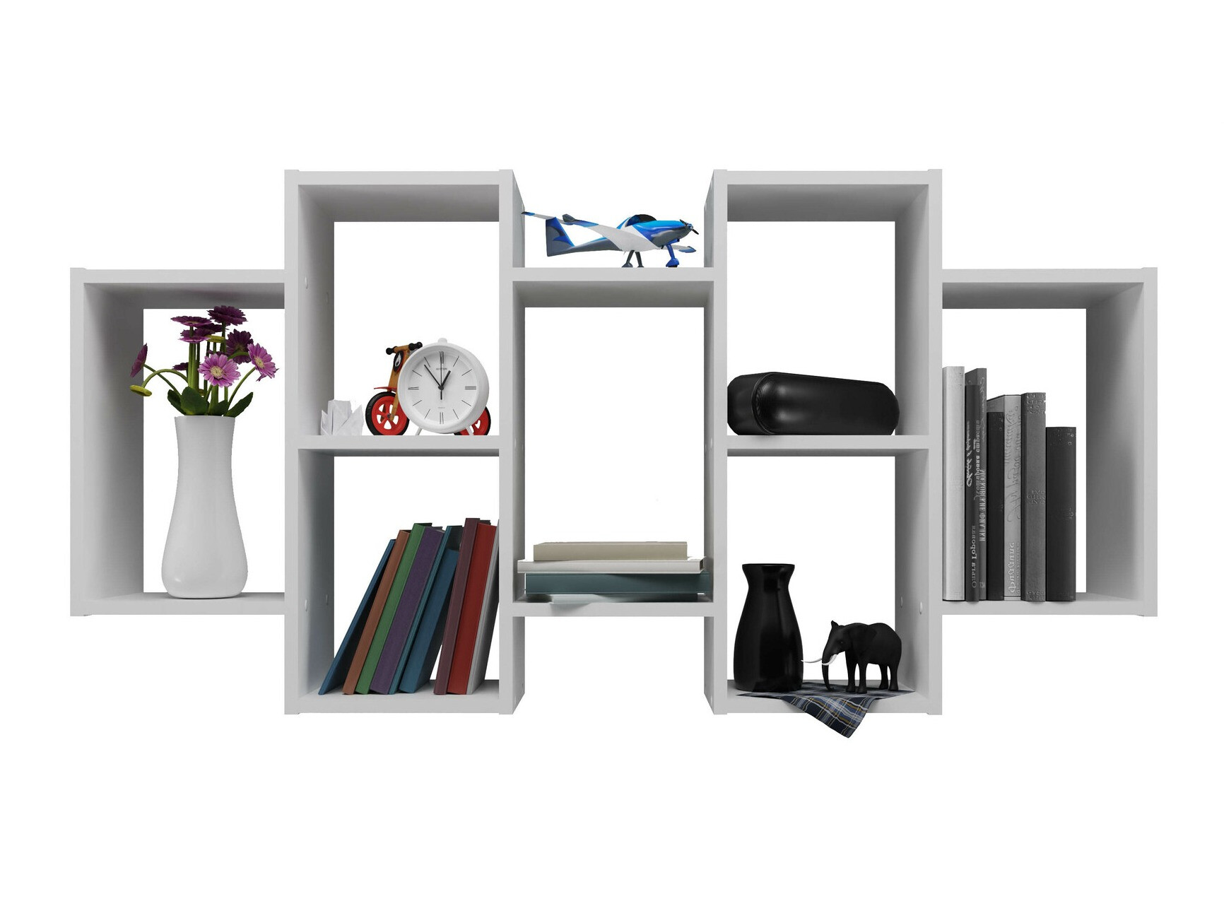 Стенна етажерка Mandeville 226 (Бял)