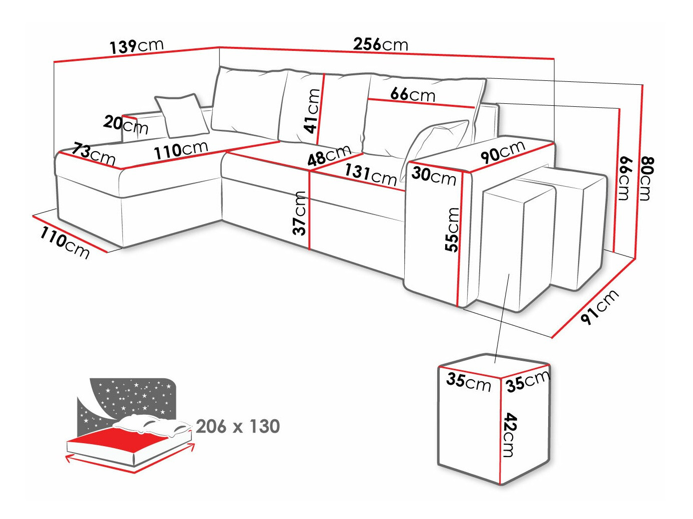 Ъглов диван Memphis 129 (Paros 06)