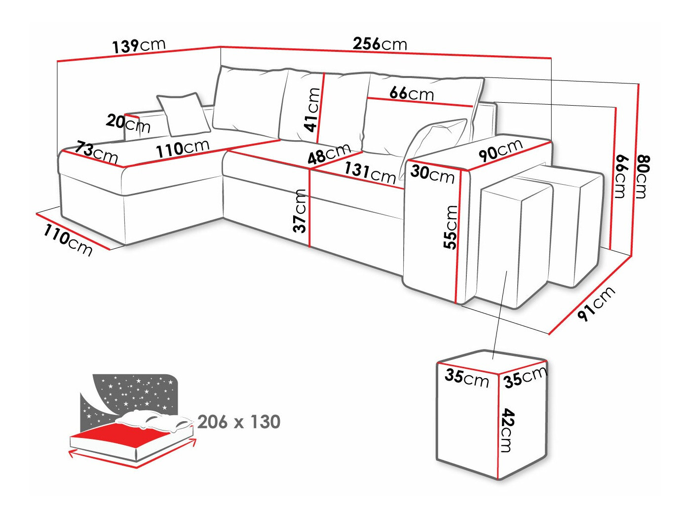 Ъглов диван Memphis 138 (Poso 01)