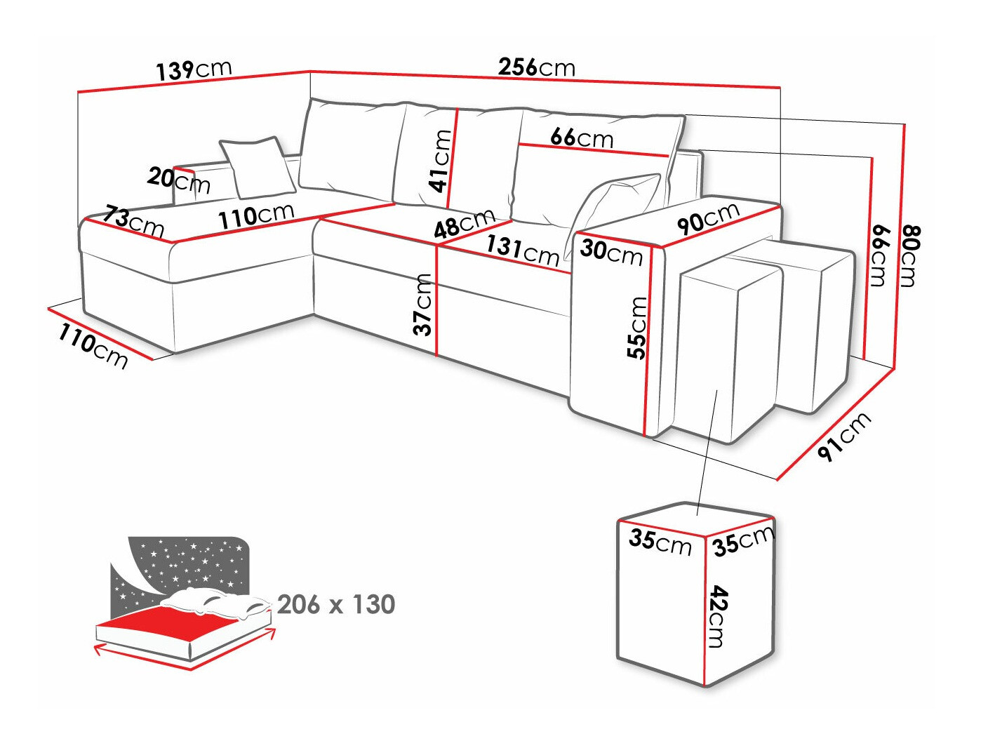 Ъглов диван Memphis 138 (Poso 100)