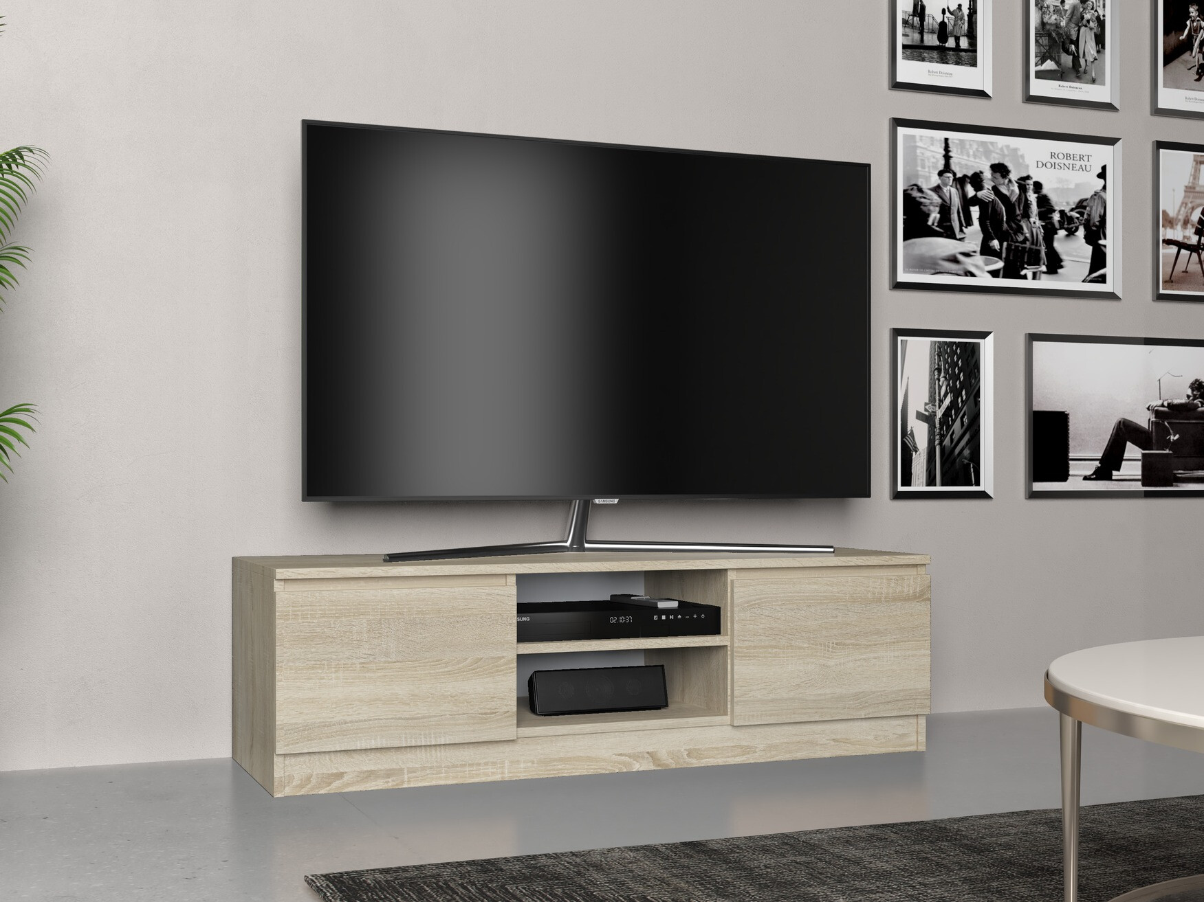 ТВ шкаф Elbvelu 123 (Сонома дъб)