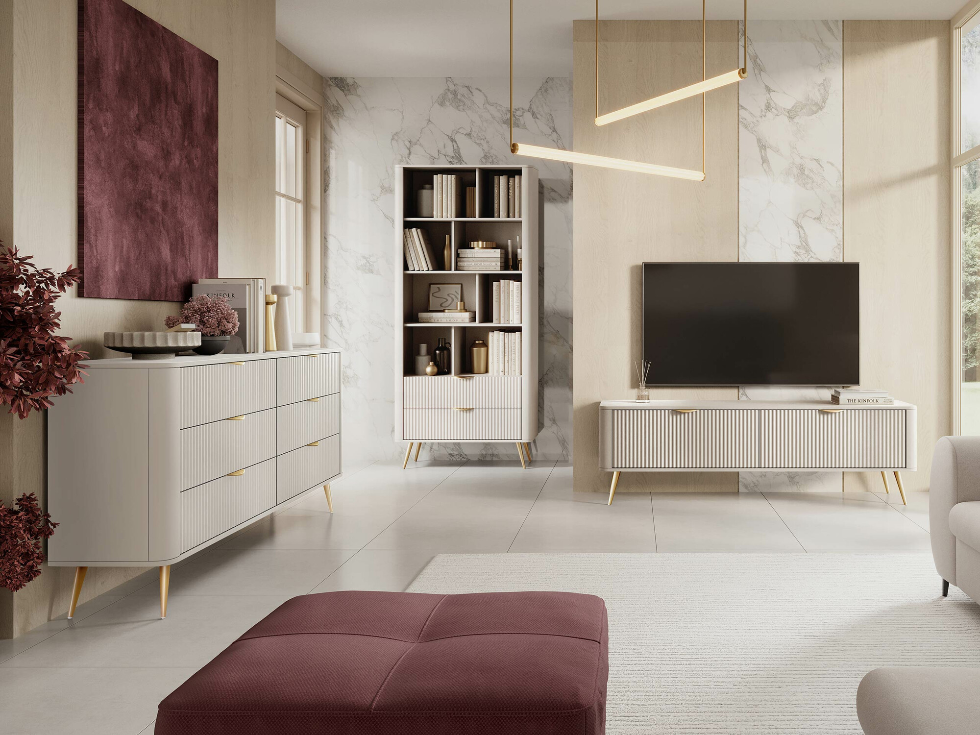 Комплект за хол Versoe 109 (Бежов)