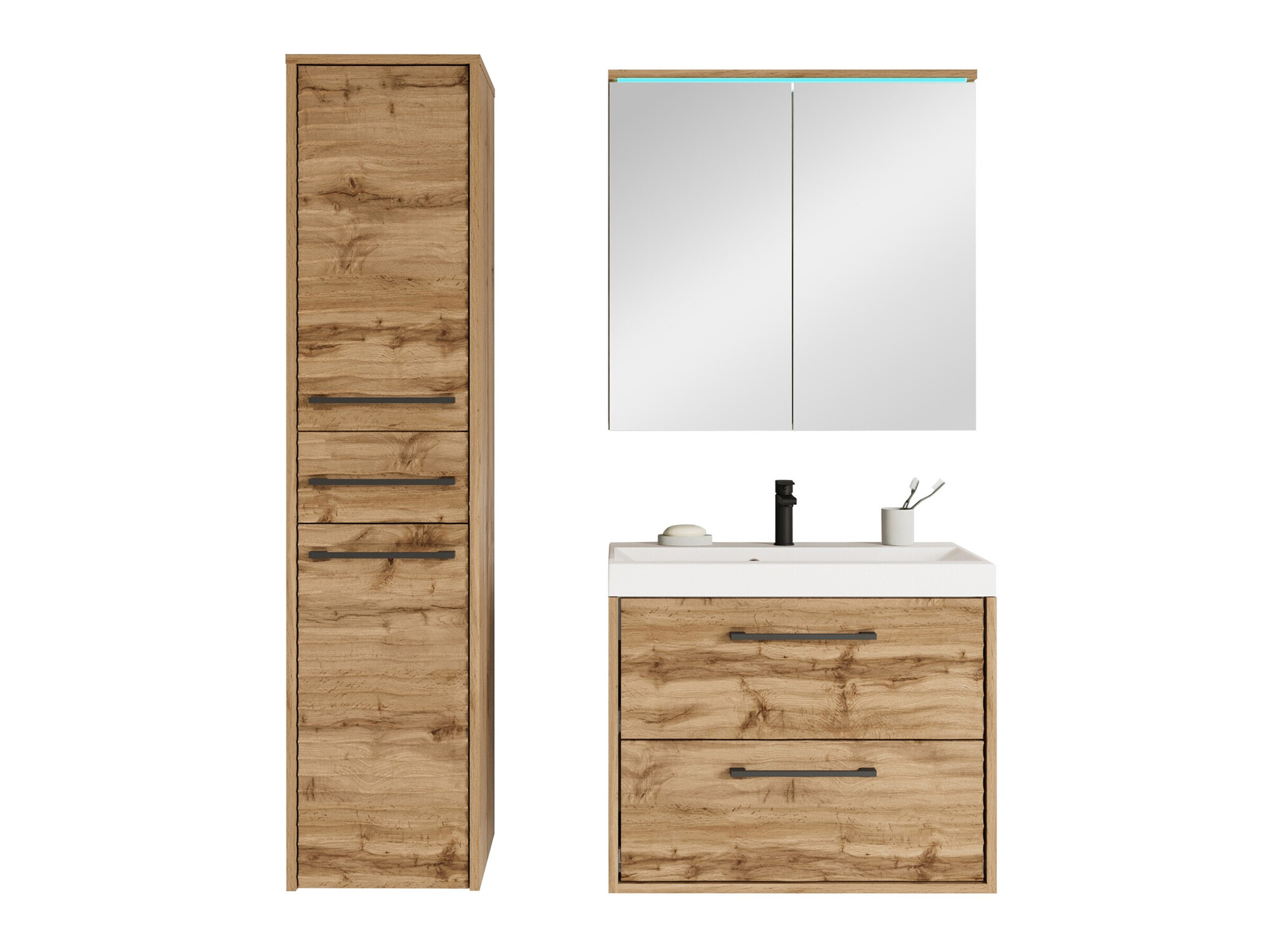 Комплект за баня Sarasota 173 (Дъб уотан)