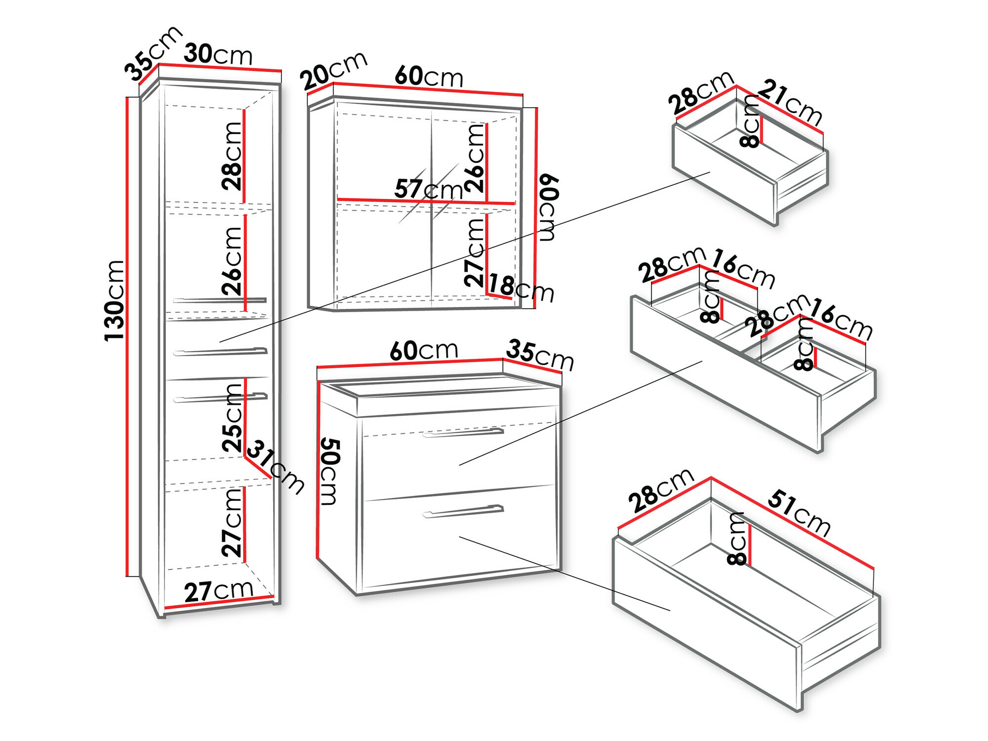 Комплект за баня Sarasota 173 (Графит)