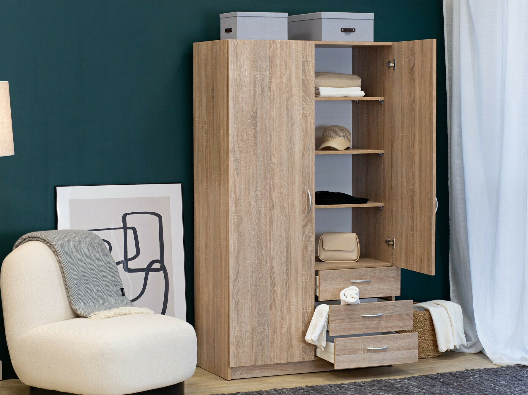 Гардероб Bristol 198 (Сонома дъб)