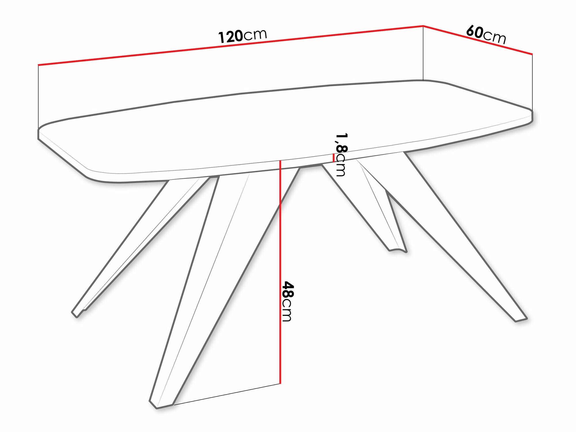 Масичка за кафе Oswego 117 (Черен + Занаятчийски златен дъб)