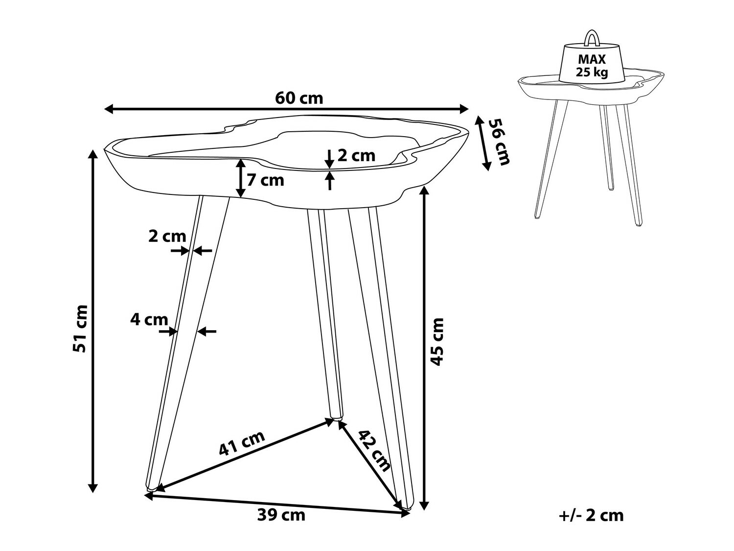 Помощна масичка Berwyn 635