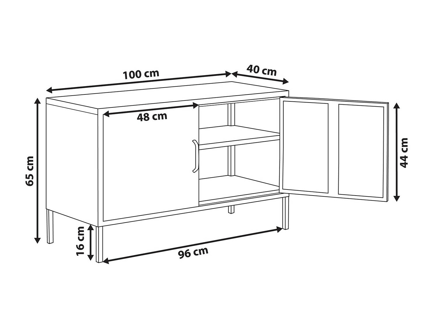 Шкаф Sovelu 105 (Сив)