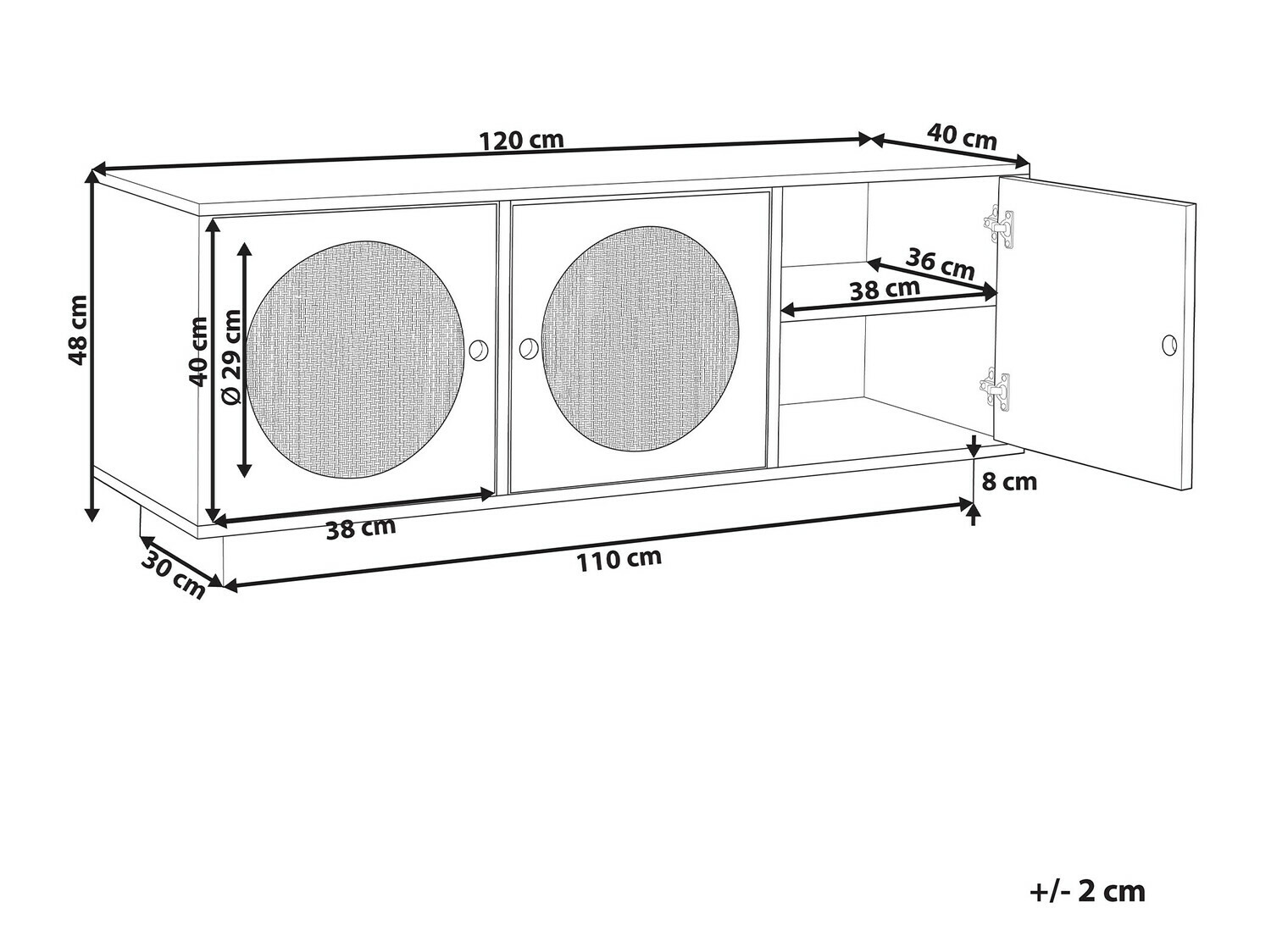 ТВ шкаф Berwyn 562