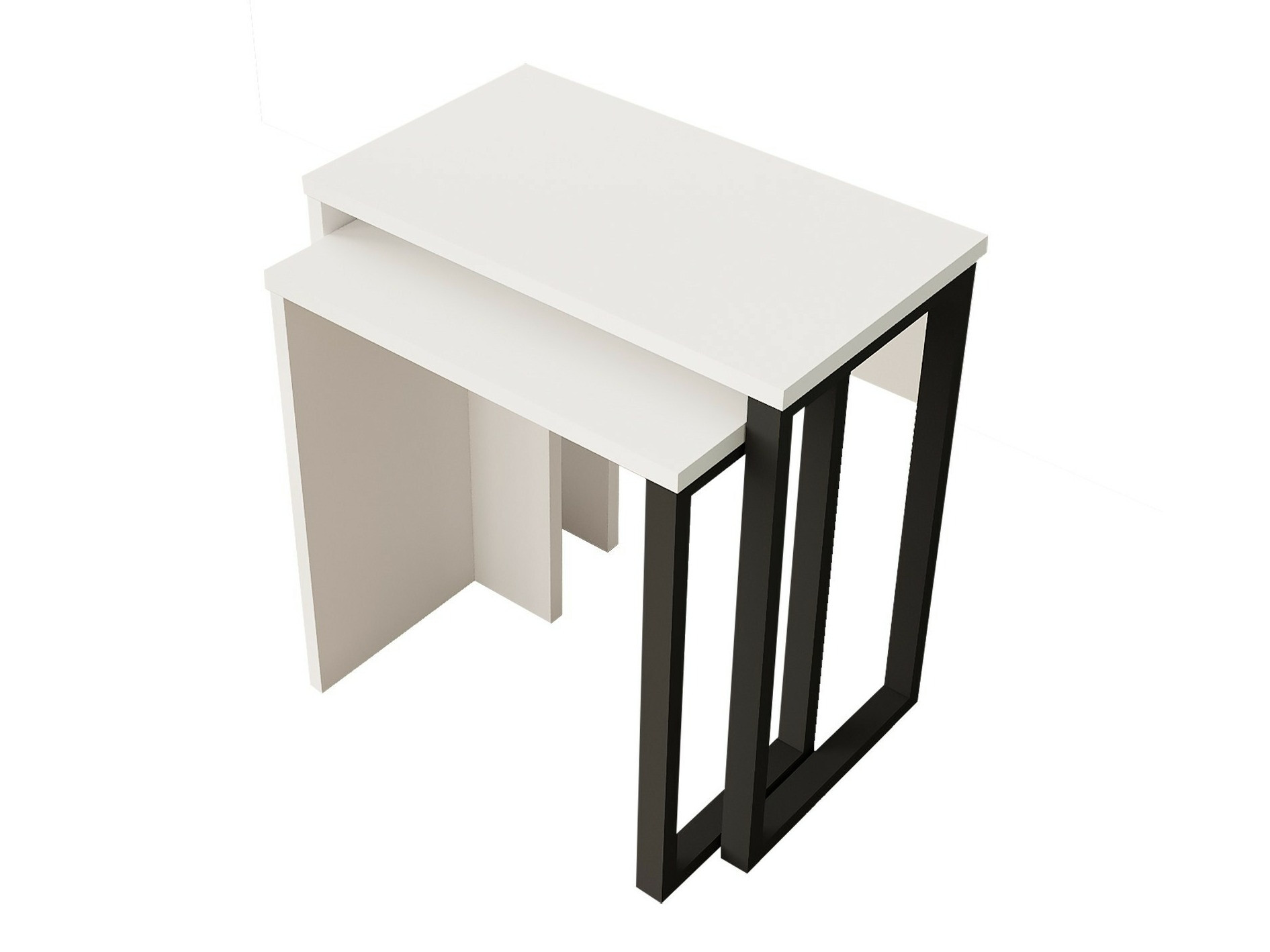 Комплект помощни маси Fertore 106 (Бял)