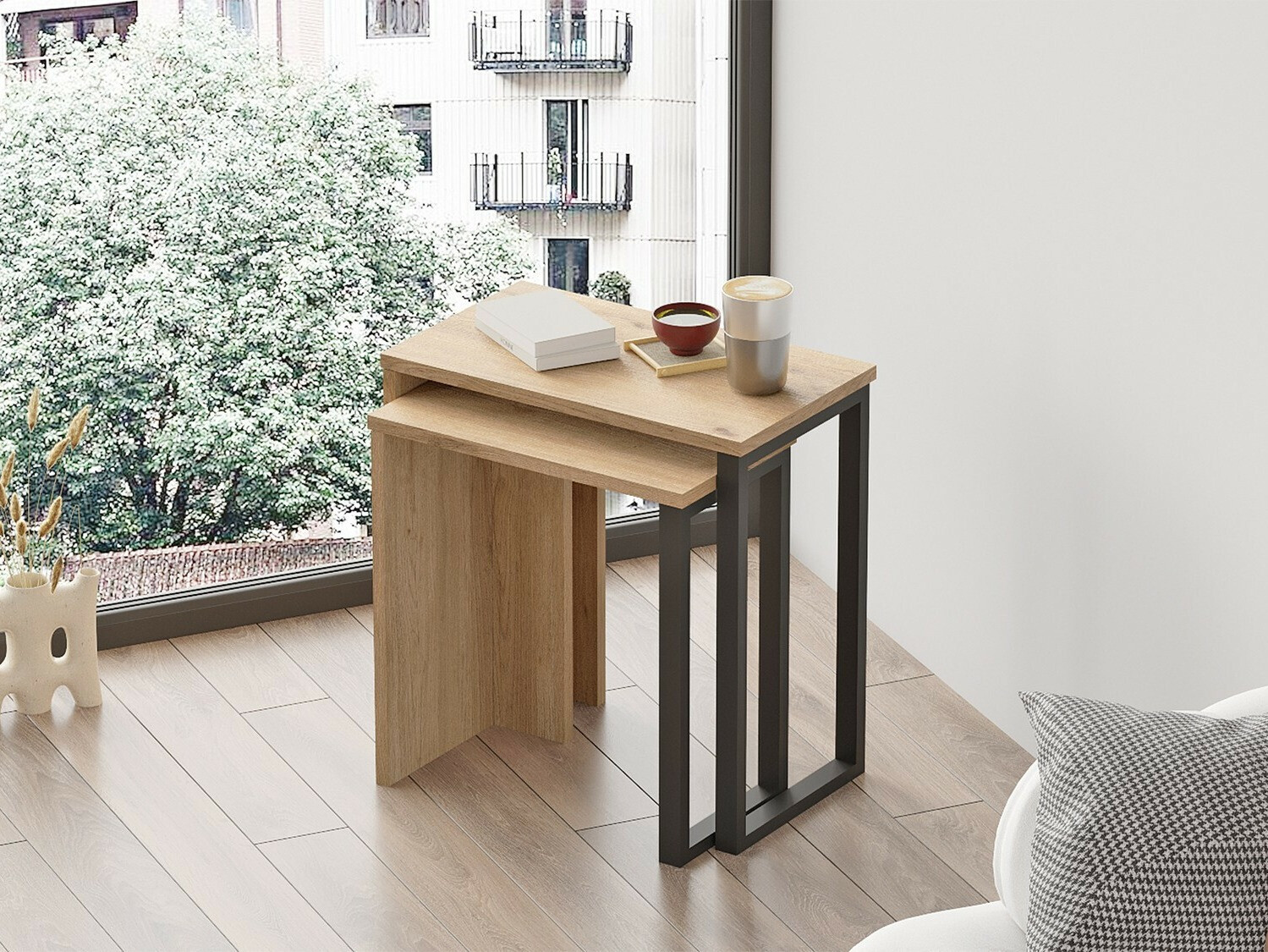 Комплект помощни маси Fertore 106 (Орех)