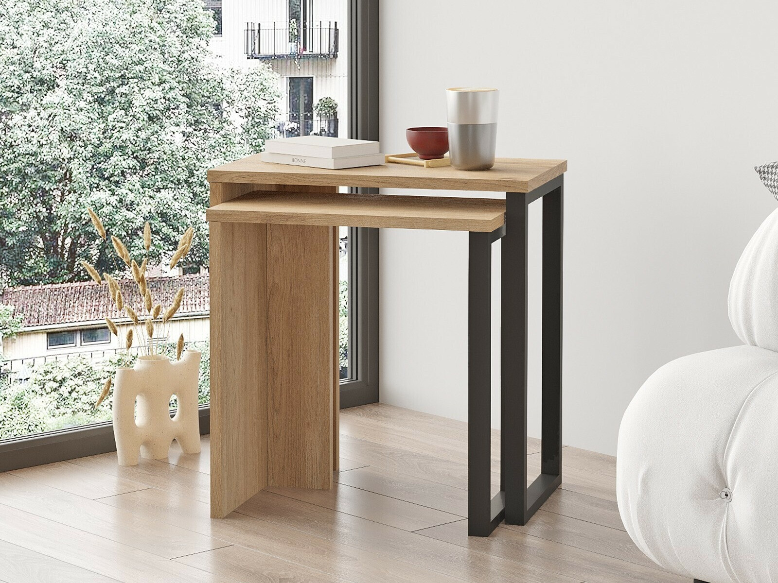 Комплект помощни маси Fertore 106 (Орех)