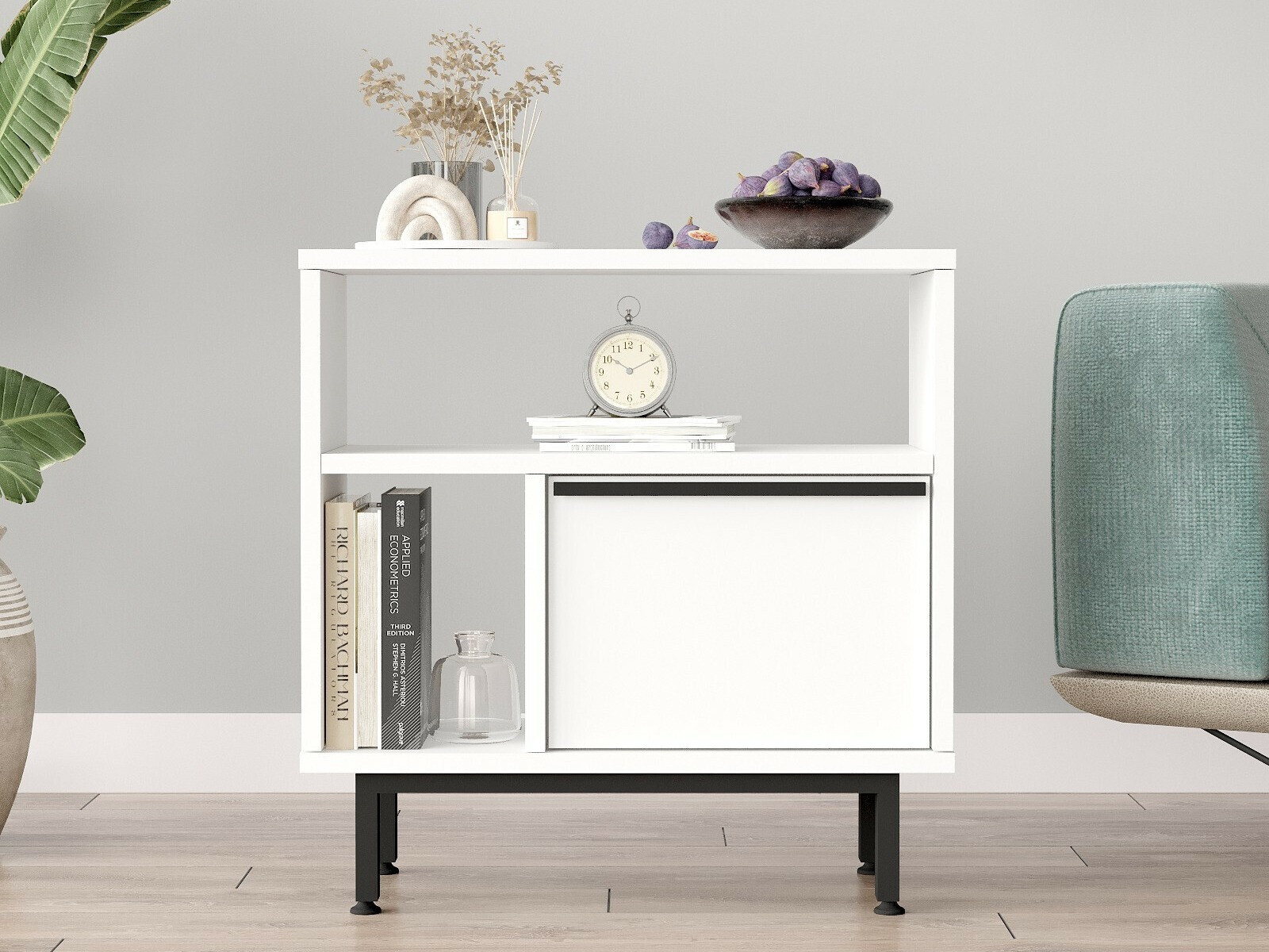 Помощна масичка Fertore 105 (Бял)
