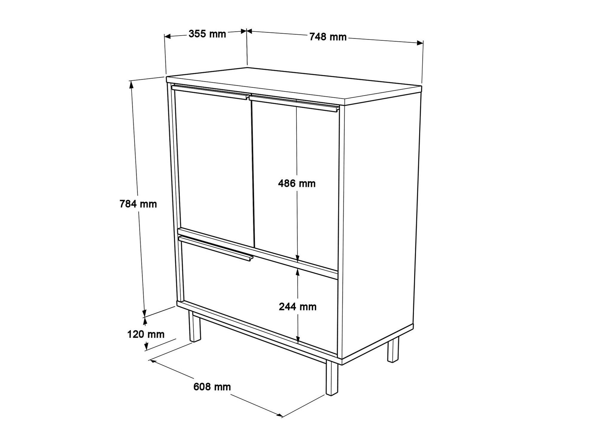 Шкаф Fertore 107 (Орех)