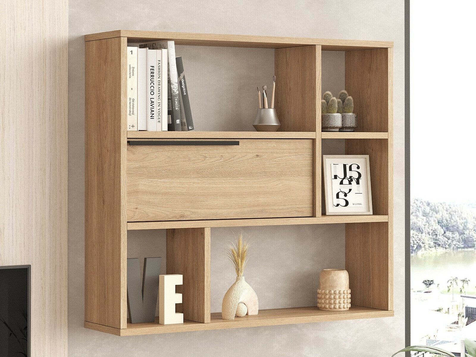 Стенна етажерка Fertore 104 (Орех)