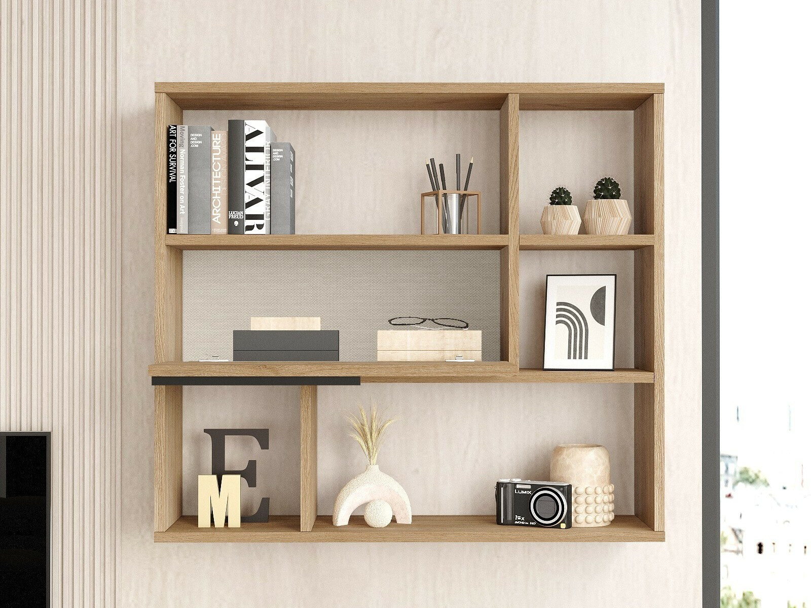 Стенна етажерка Fertore 104 (Орех)