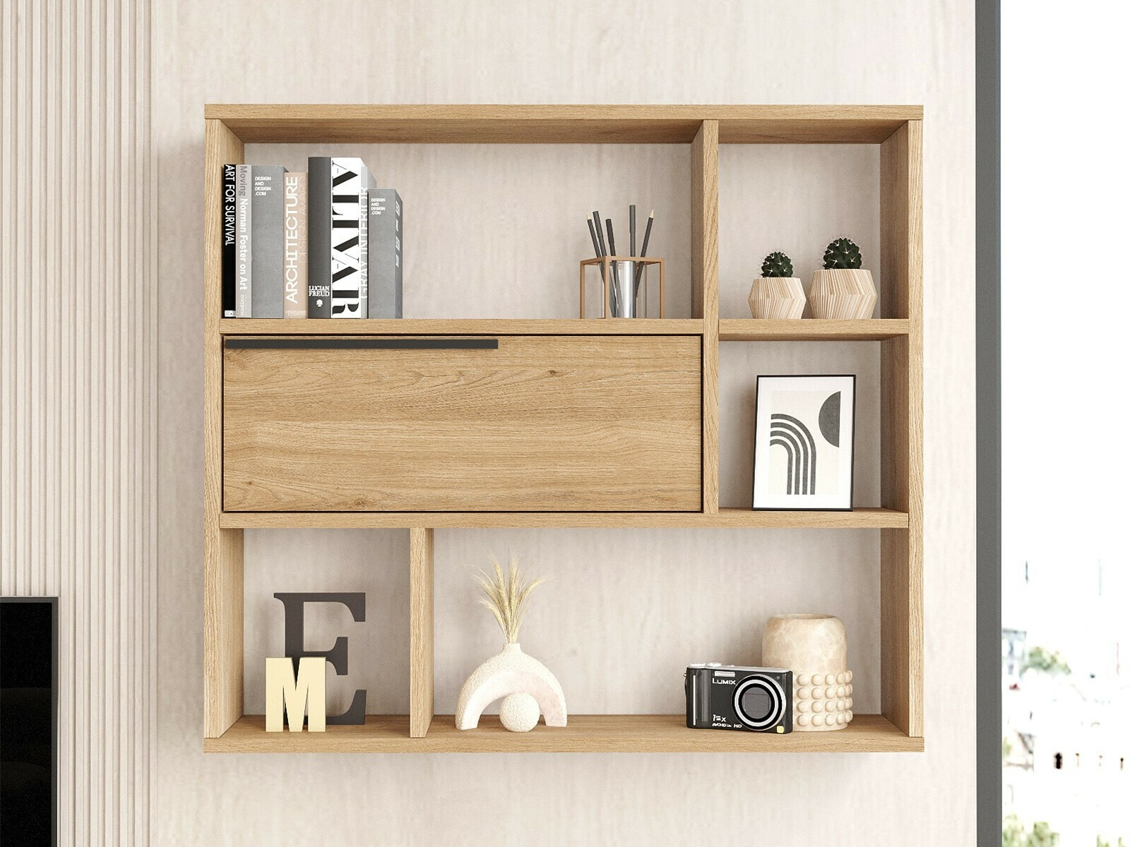 Стенна етажерка Fertore 104 (Орех)