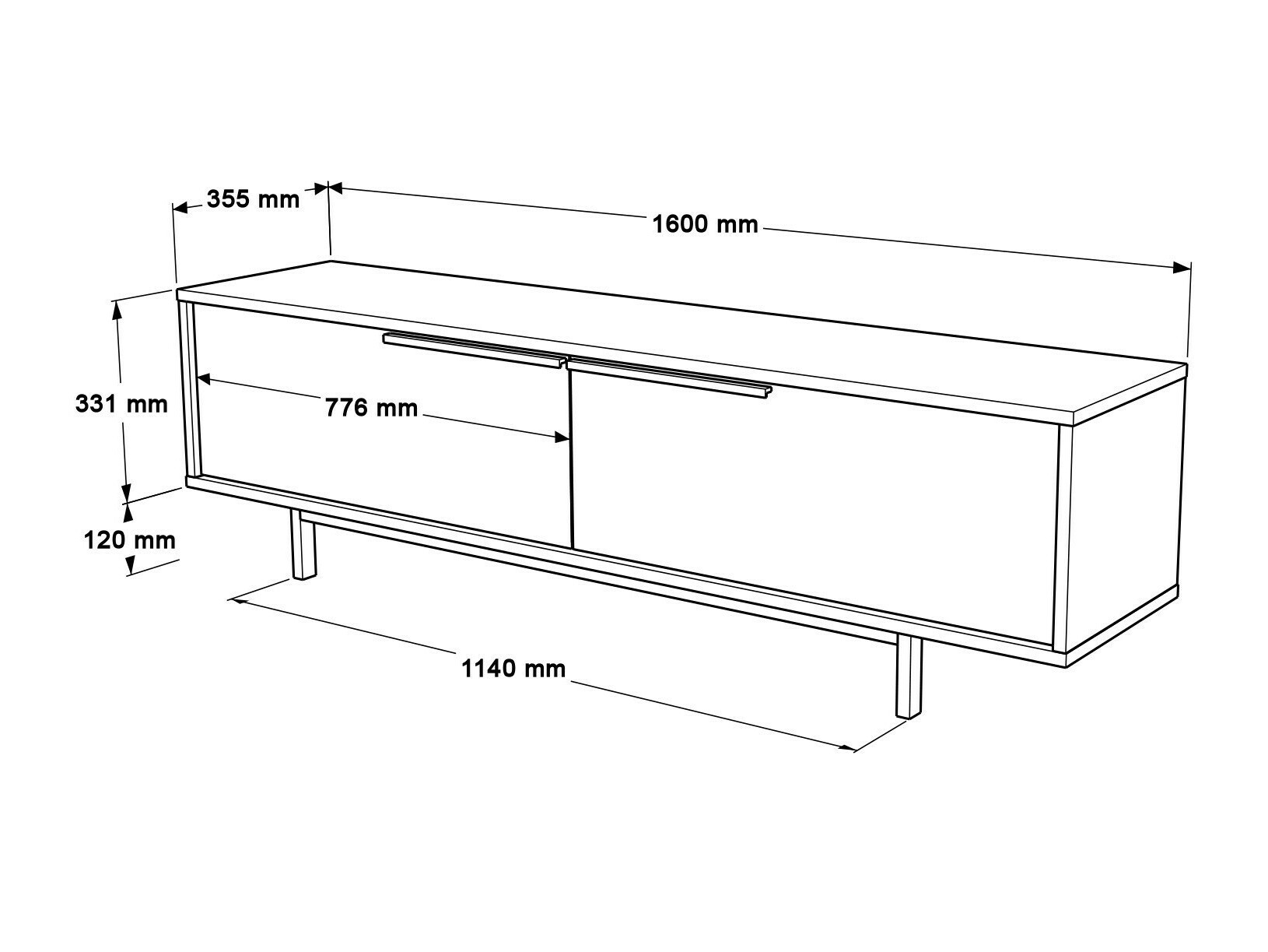 ТВ шкаф Fertore 101 (Орех)